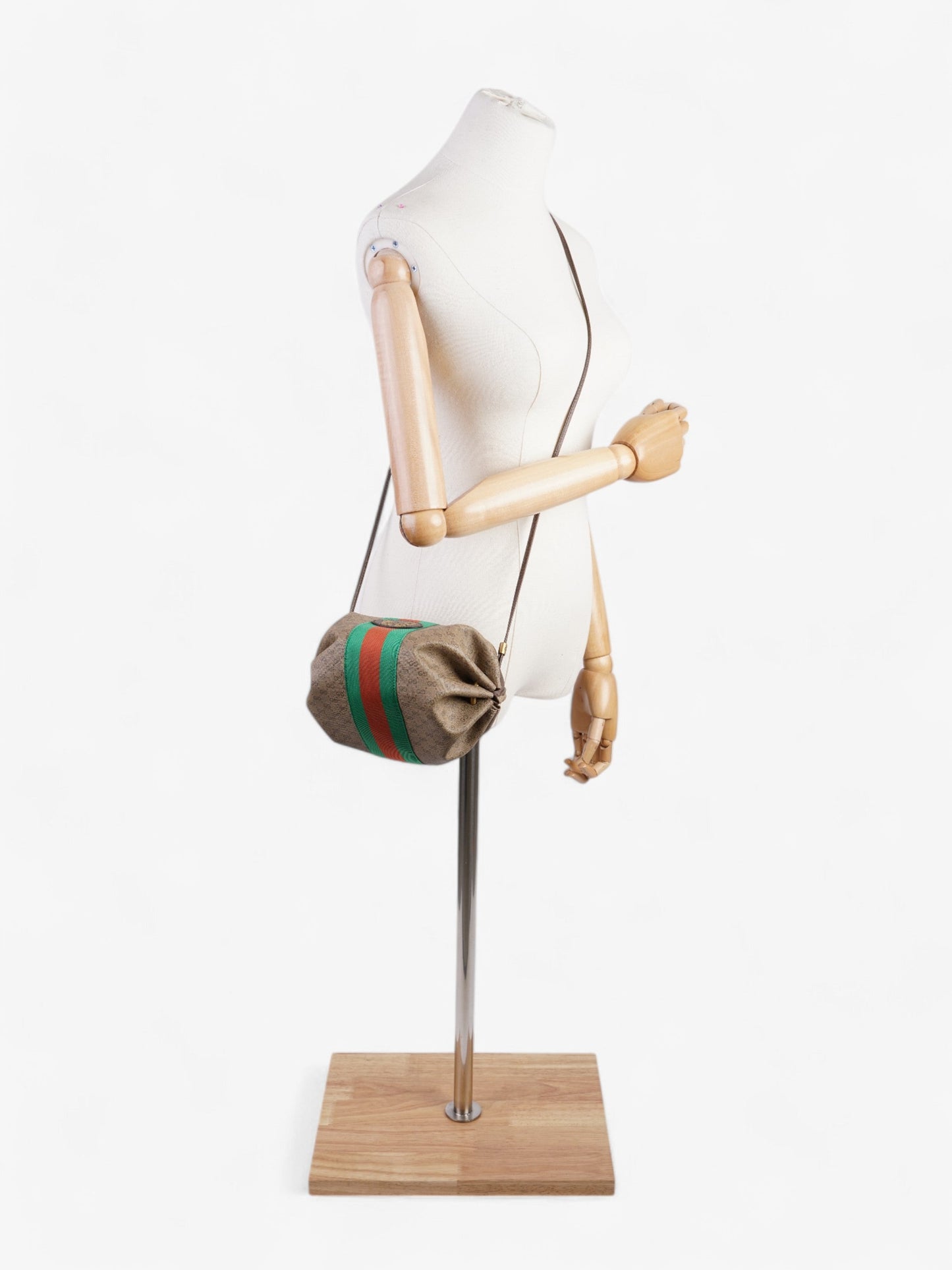 Gucci Web Butterfly New Candy Vintage GG Supreme / Green / Red Coated Canvas Mini