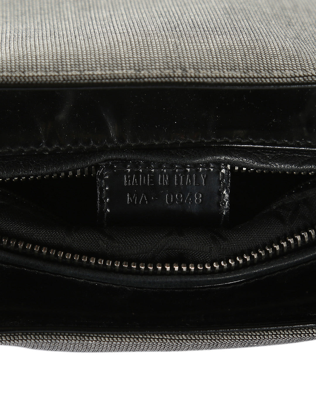 CHRISTIAN DIOR Grey Canvas Lady Dior Tote Bag