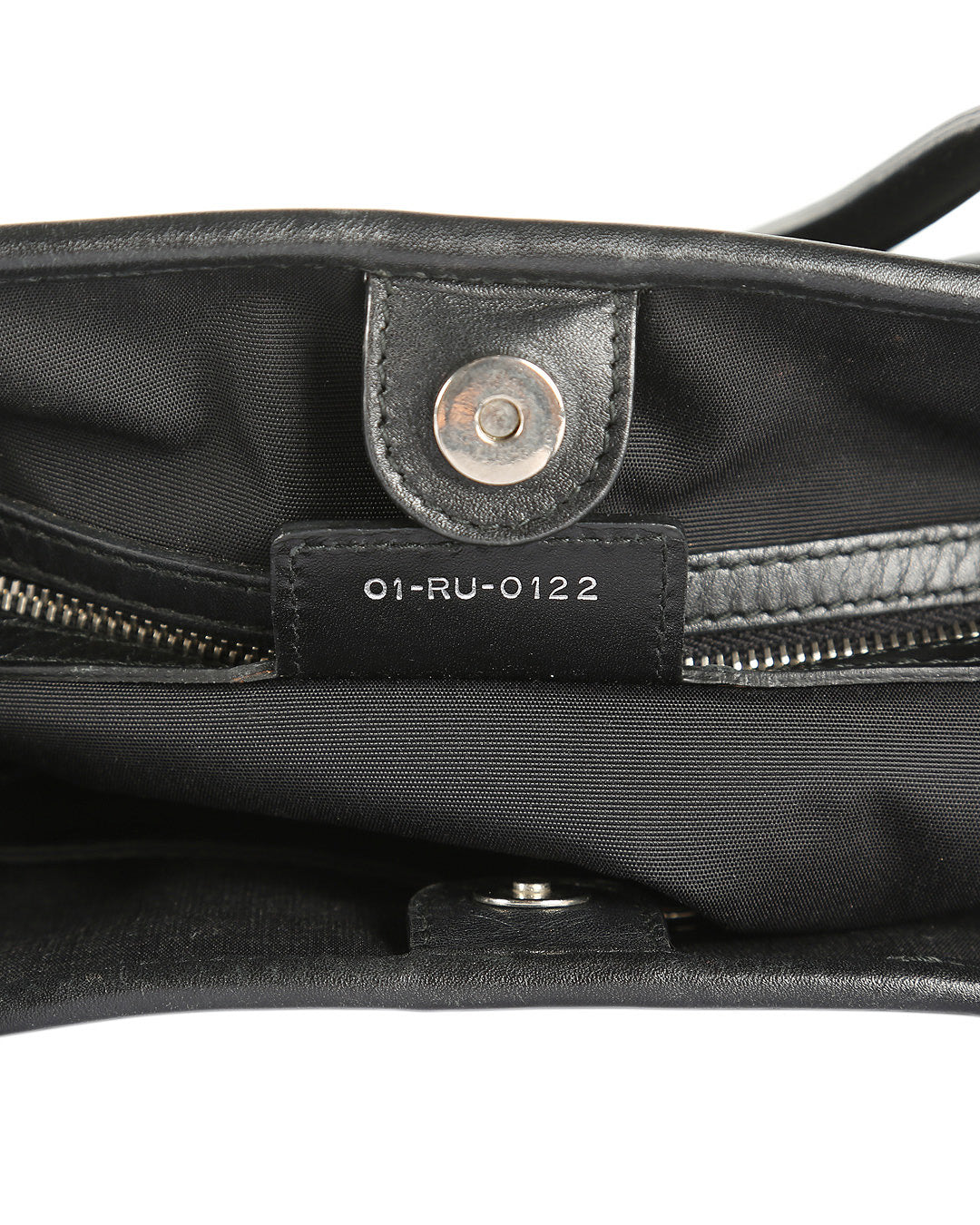 CHRISTIAN DIOR Black Coated Canvas Cannage Panarea Medium Tote Bag