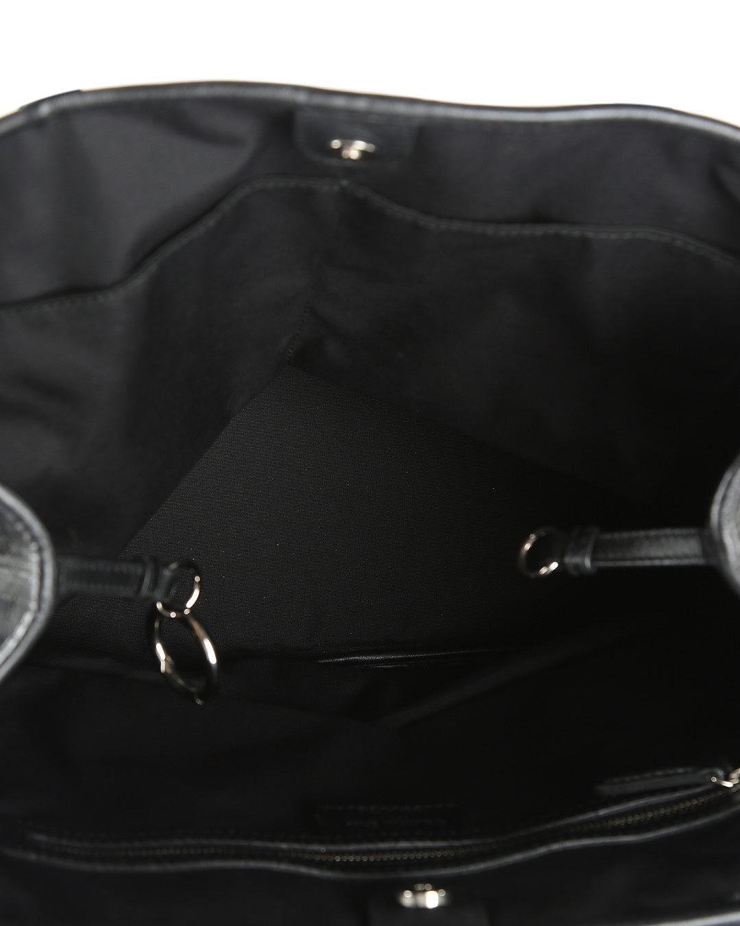 CHRISTIAN DIOR Black Coated Canvas Cannage Panarea Medium Tote Bag