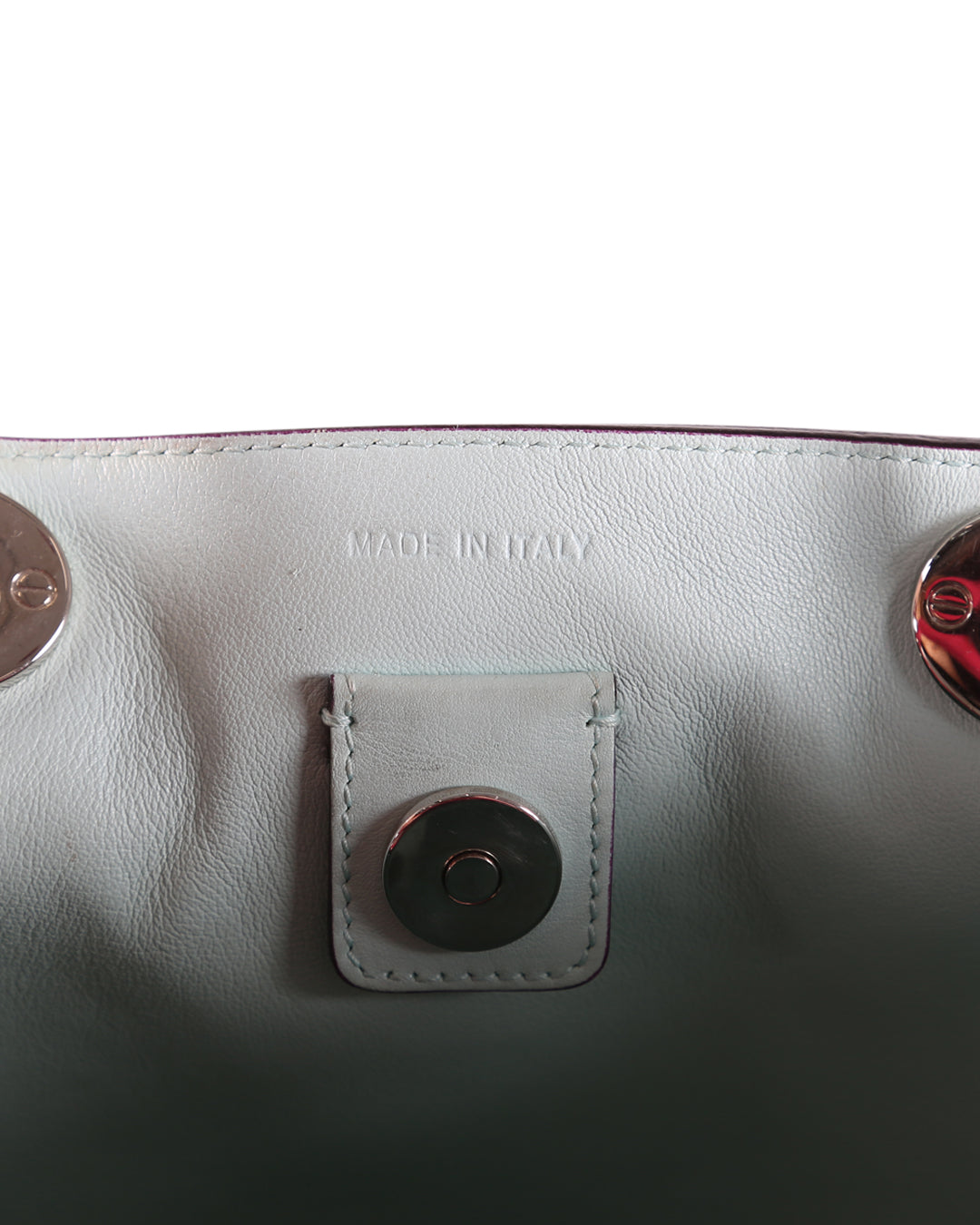 CHRISTIAN DIOR Fuchsia Pebbled Leather Large Diorissimo Shopper Tote Bag
