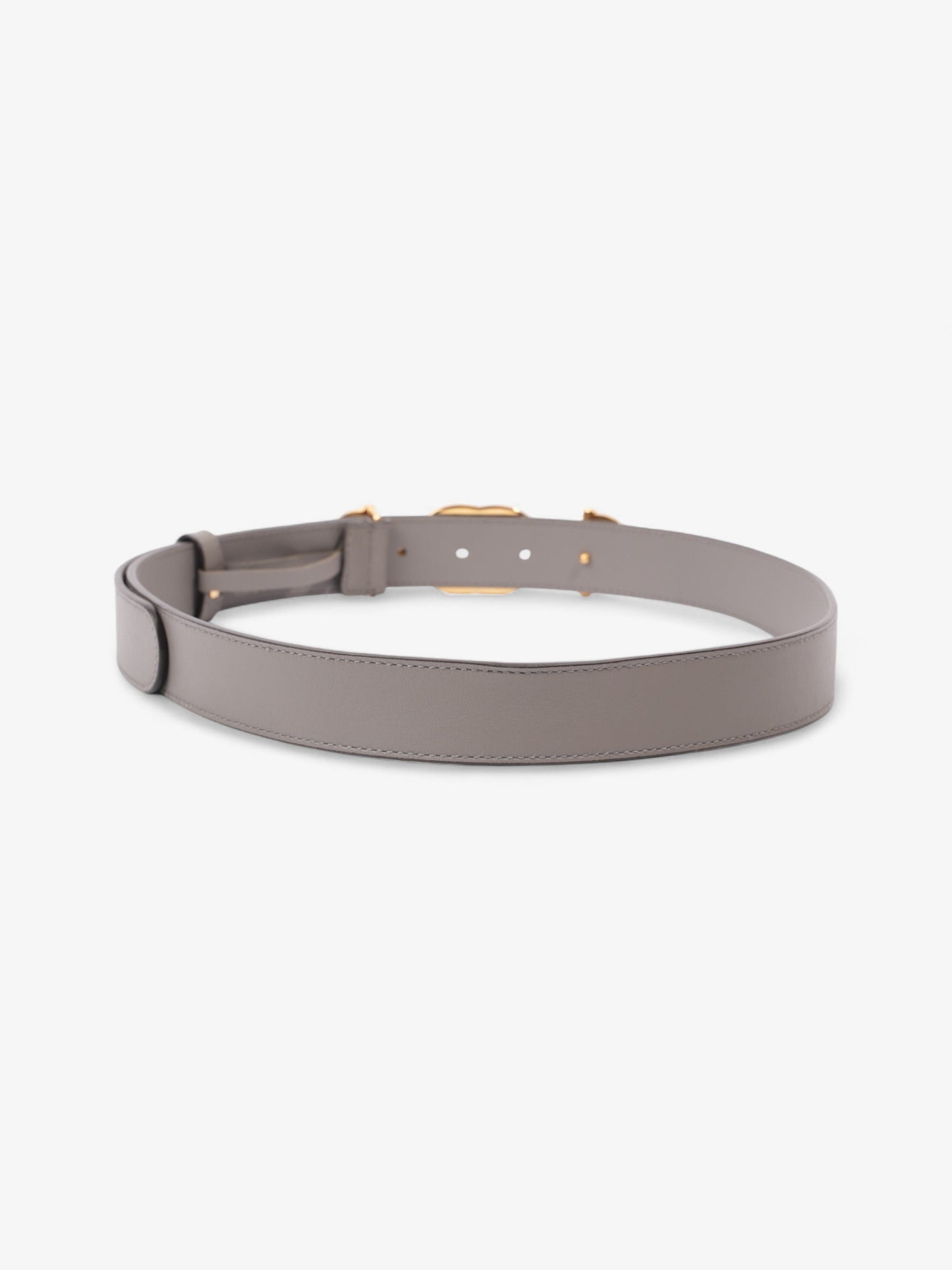 Gucci Horsebit Belt Grey / Gold Leather 85cm / 34"