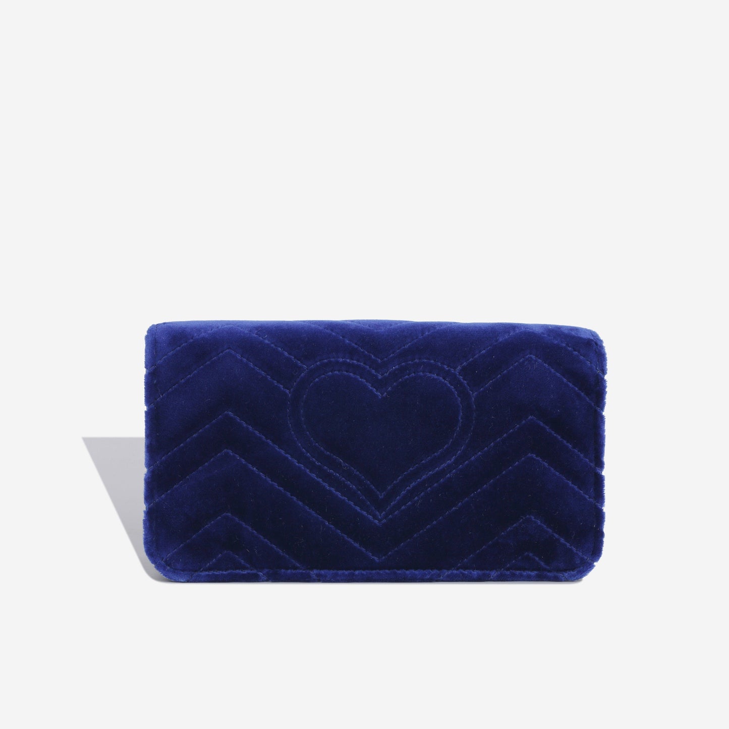 Gucci Mini Velvet Chevron Flap