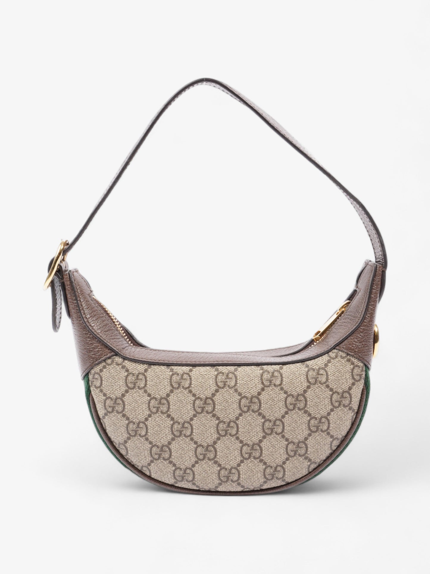 Gucci GG Mini Ophidia Beige And Ebony GG Supreme / Gucci Stripe Coated Canvas