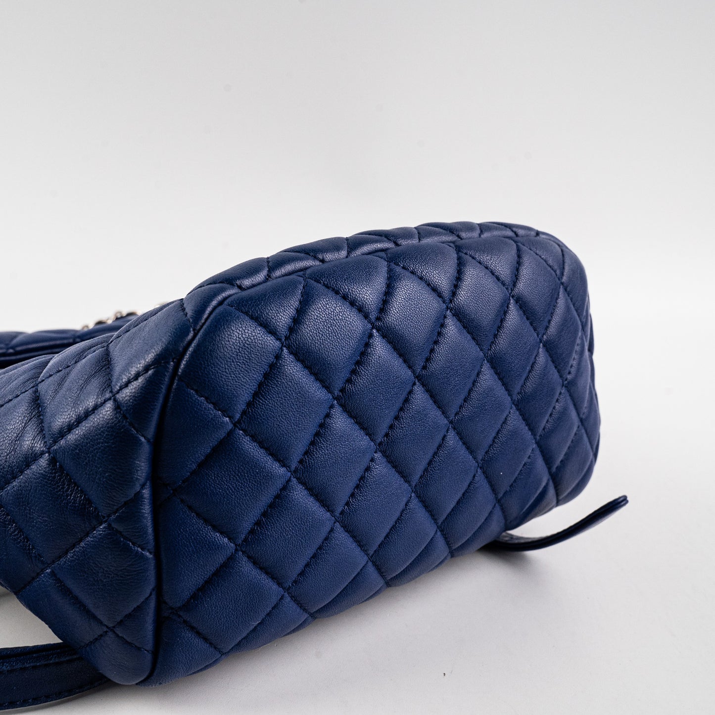 Chanel Small Urban Spirit Lambskin Blue Backpack
