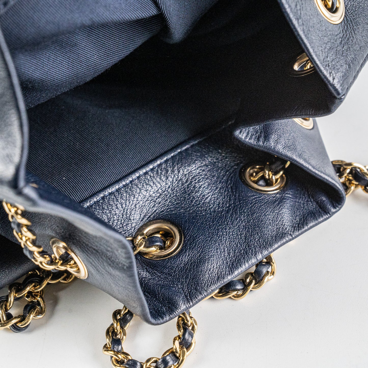 Chanel Seasonal Navy Lambskin Backpack