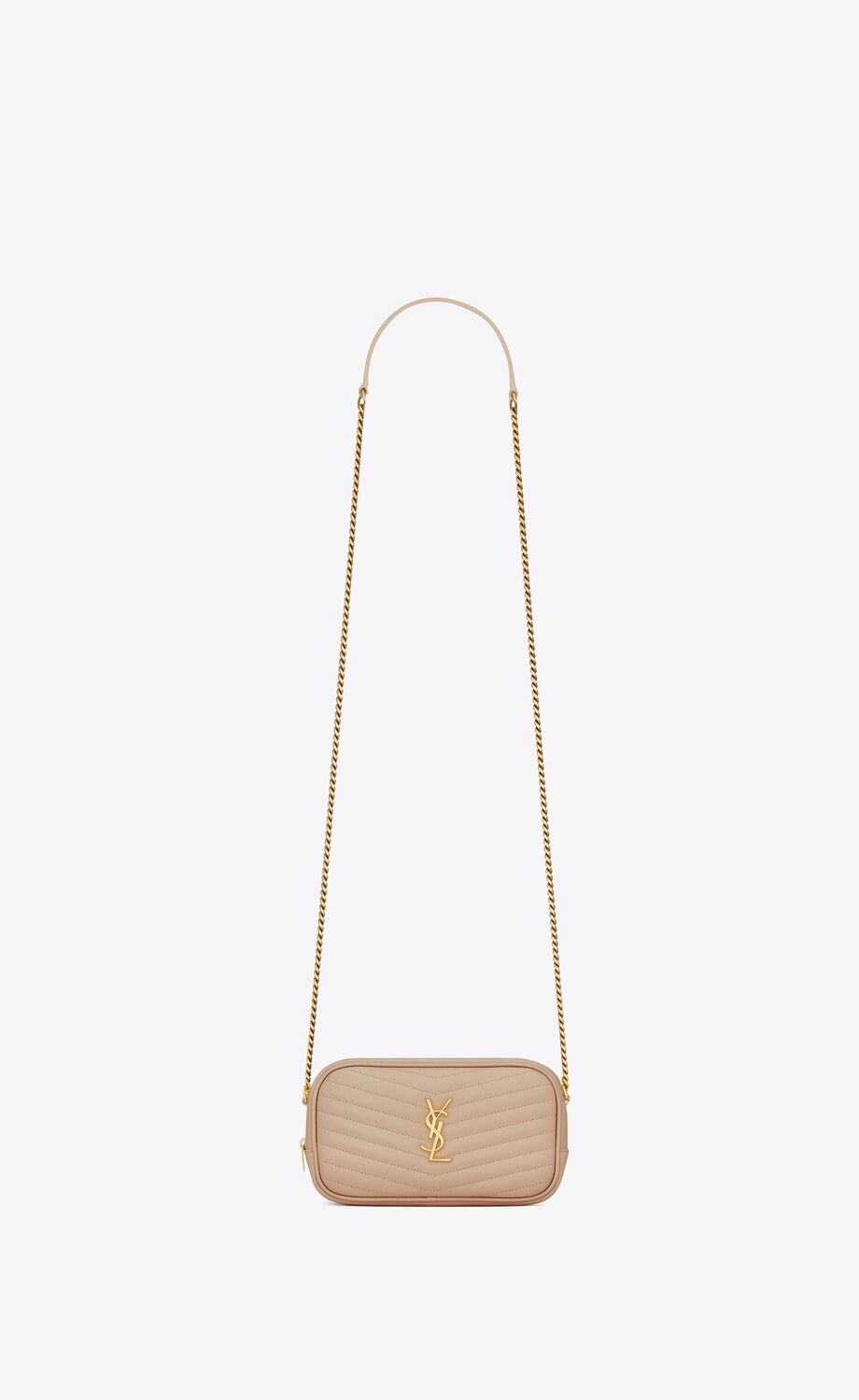 YSL SAINT LAURENT CALFSKIN MINI LOU SHOULDER BAG