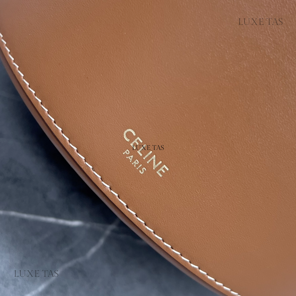 Small Drawstring Cabas Marin In Textile And Calfskin Natural / Tan Leather Bucket Bag for Women