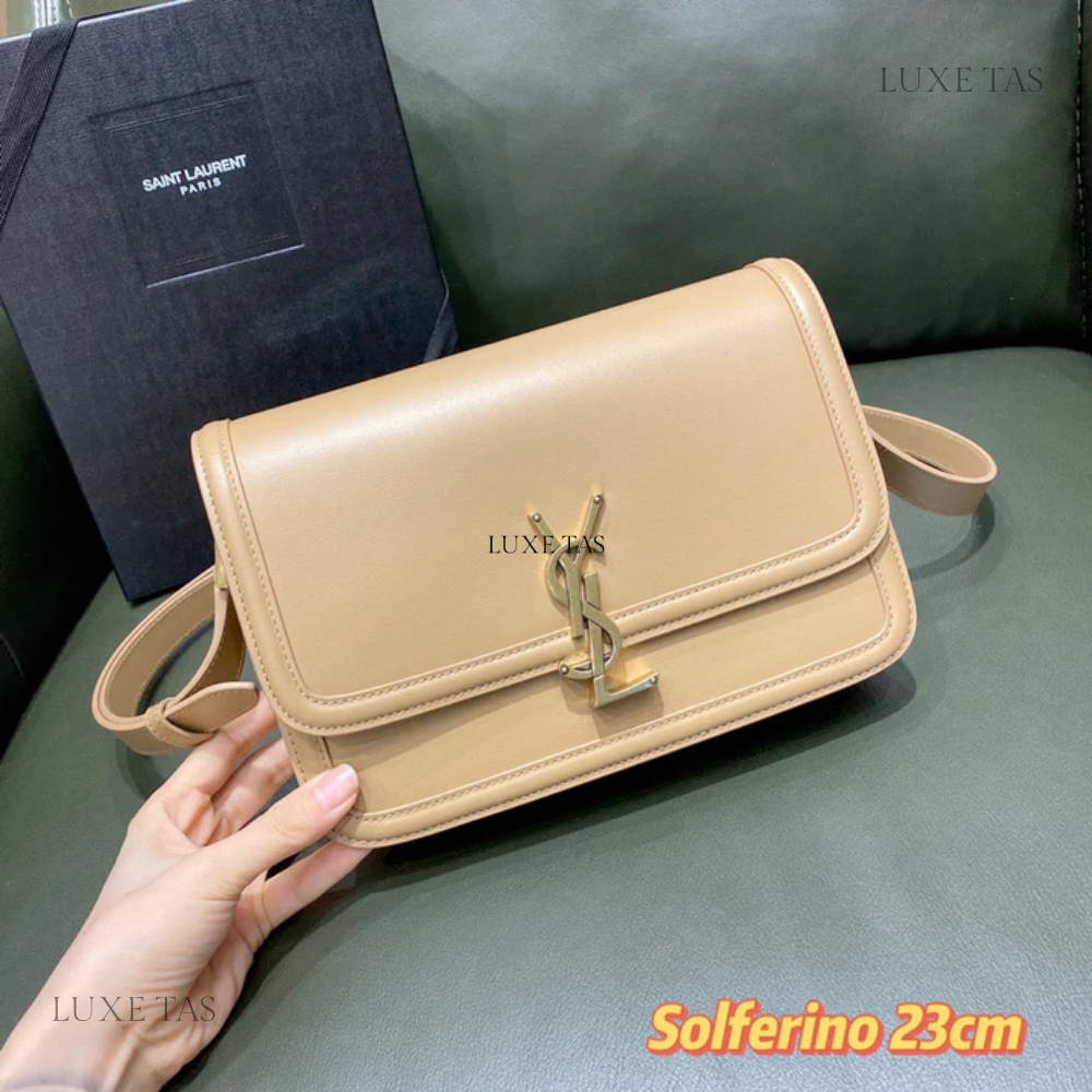 Solferino Medium Satchel In Box Leather Crossbody Bag for Women