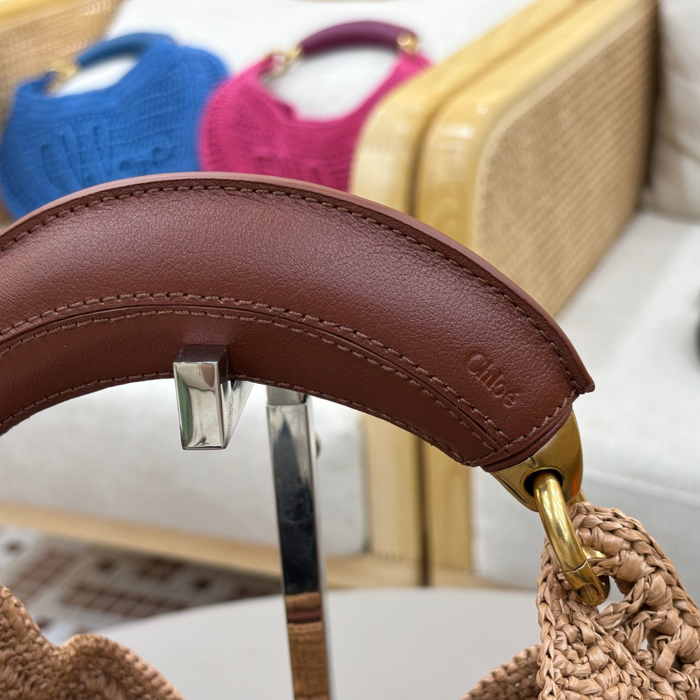 Summery Beige Summer Banana Hobo Bag In Raffia Tote Bag for Women