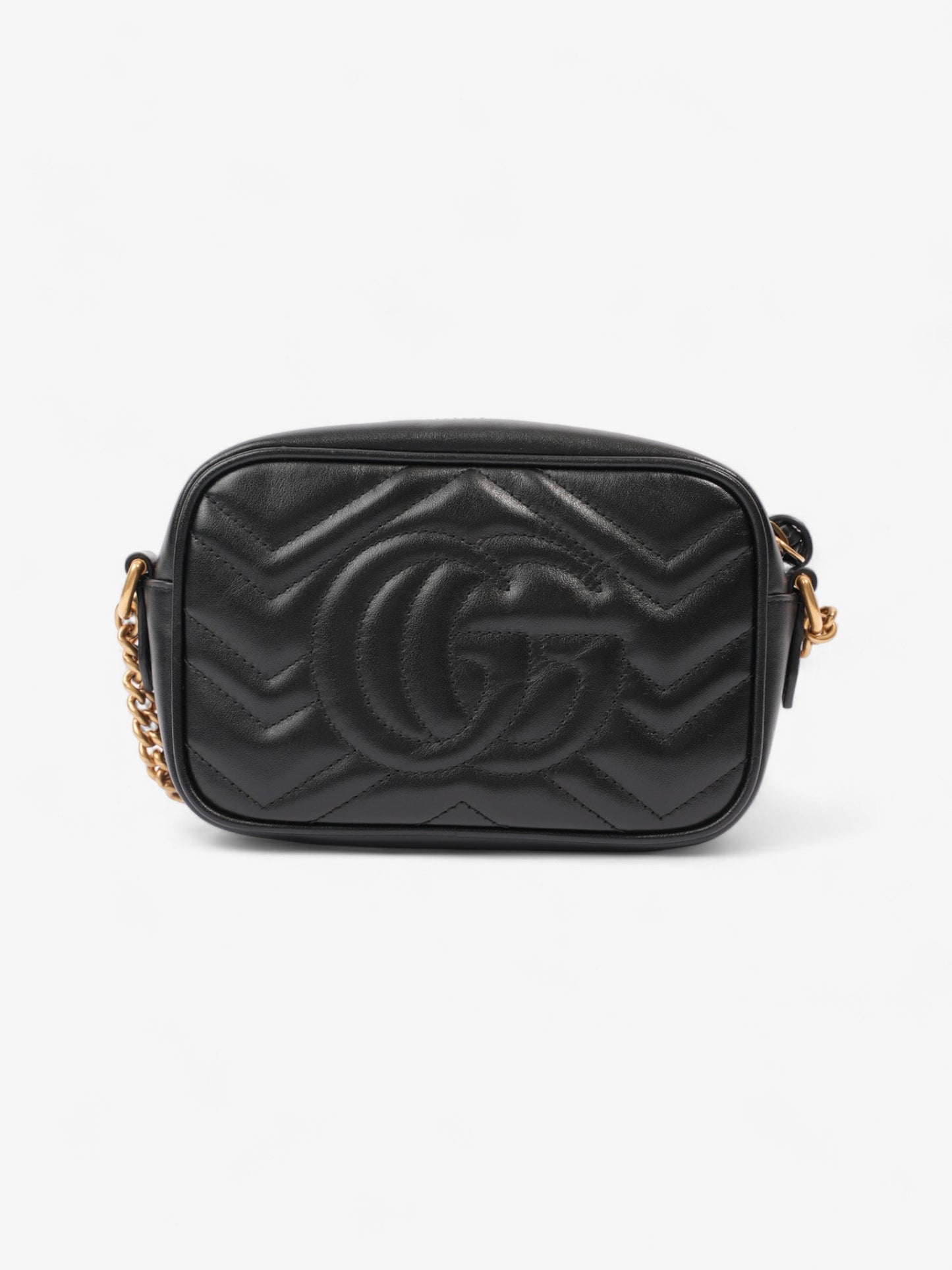Gucci GG Marmont Black Matelasse Leather Mini