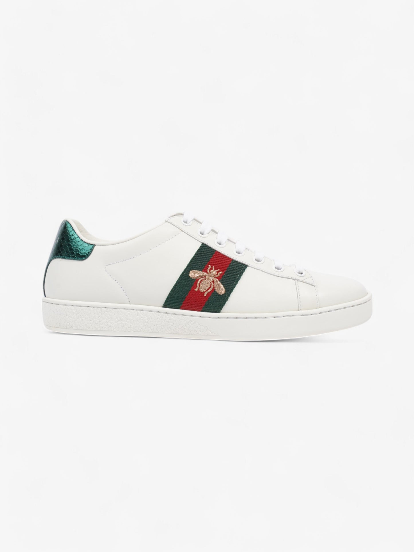 Gucci New Ace Low Bee White / Green / Red Leather EU 37 UK 4