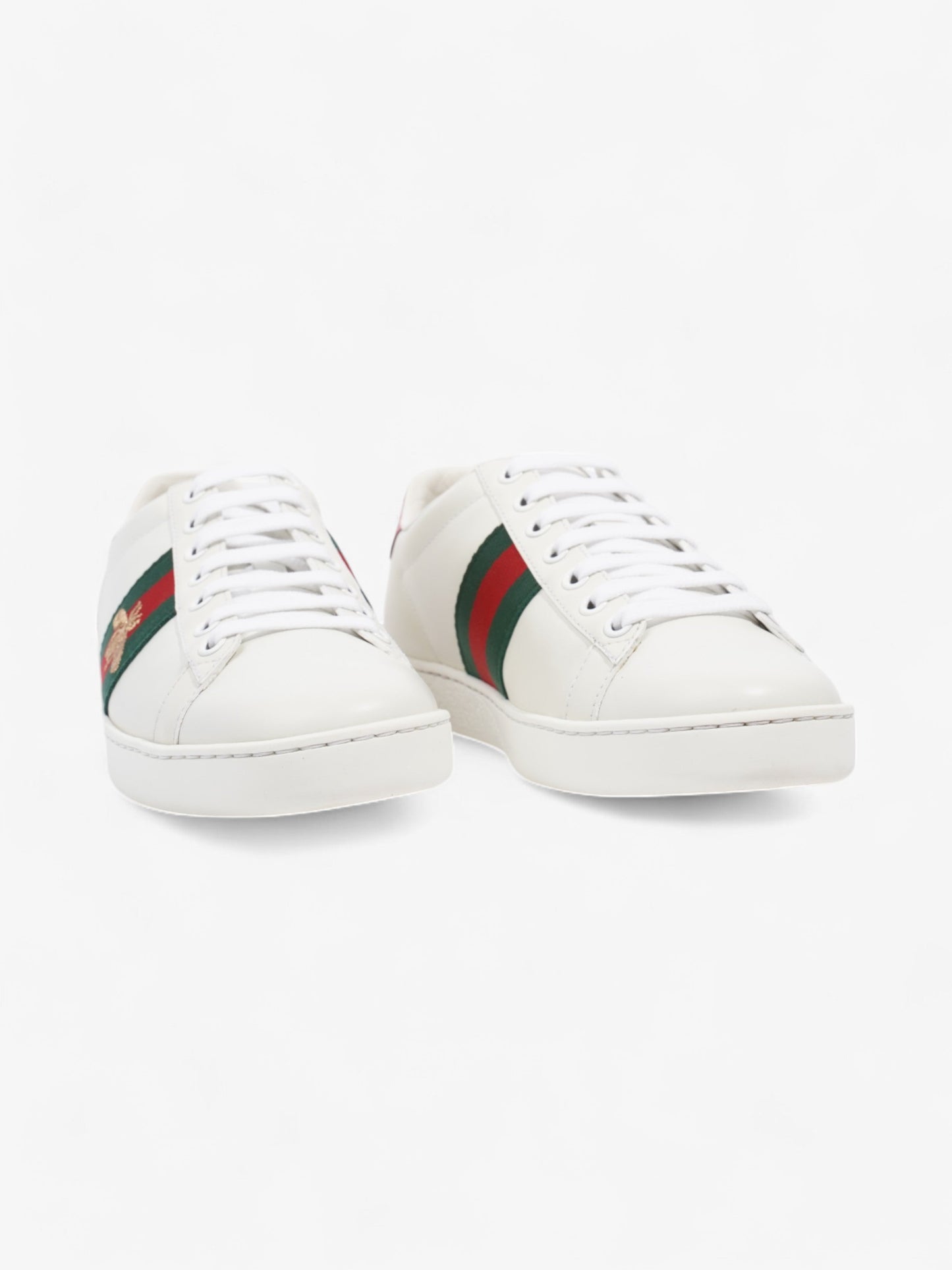 Gucci New Ace Low Bee White / Green / Red Leather EU 37 UK 4