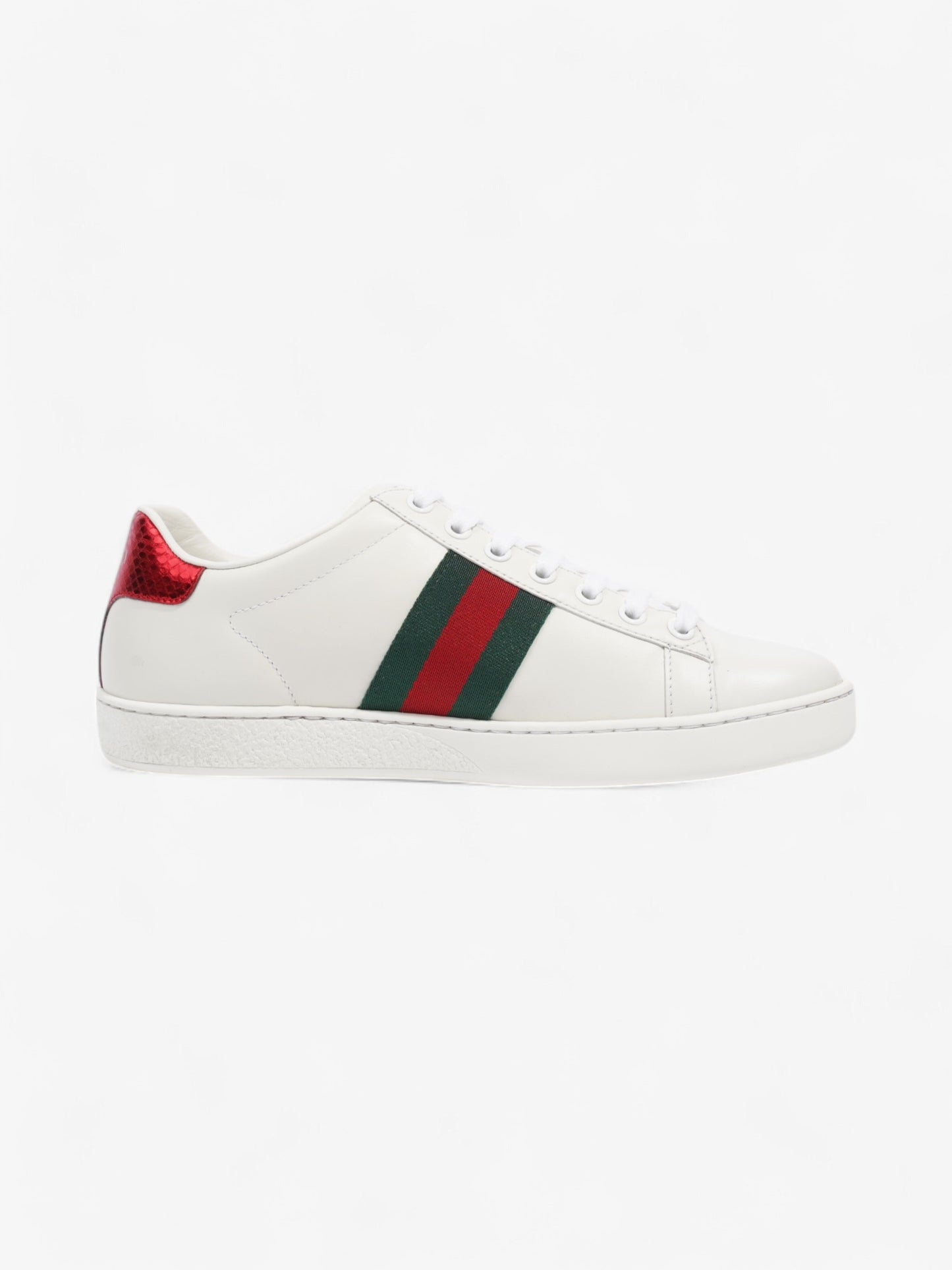 Gucci New Ace Low Bee White / Green / Red Leather EU 37 UK 4