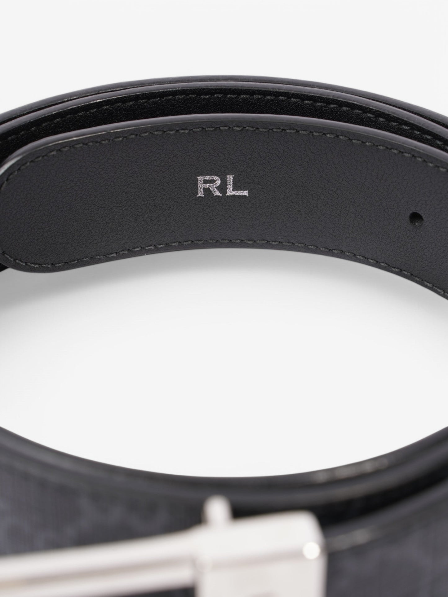 Gucci GG Rectangular Belt GG Supreme / Black / Silver Coated Canvas 95cm / 38"