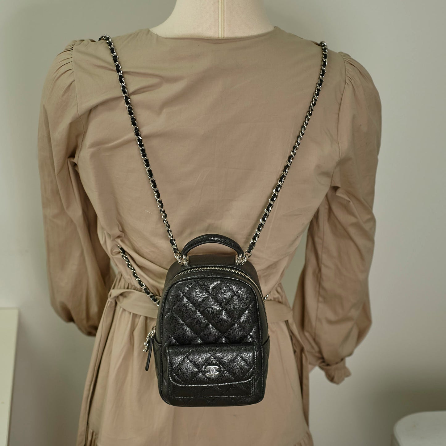 Chanel Mini Backpack Caviar Black