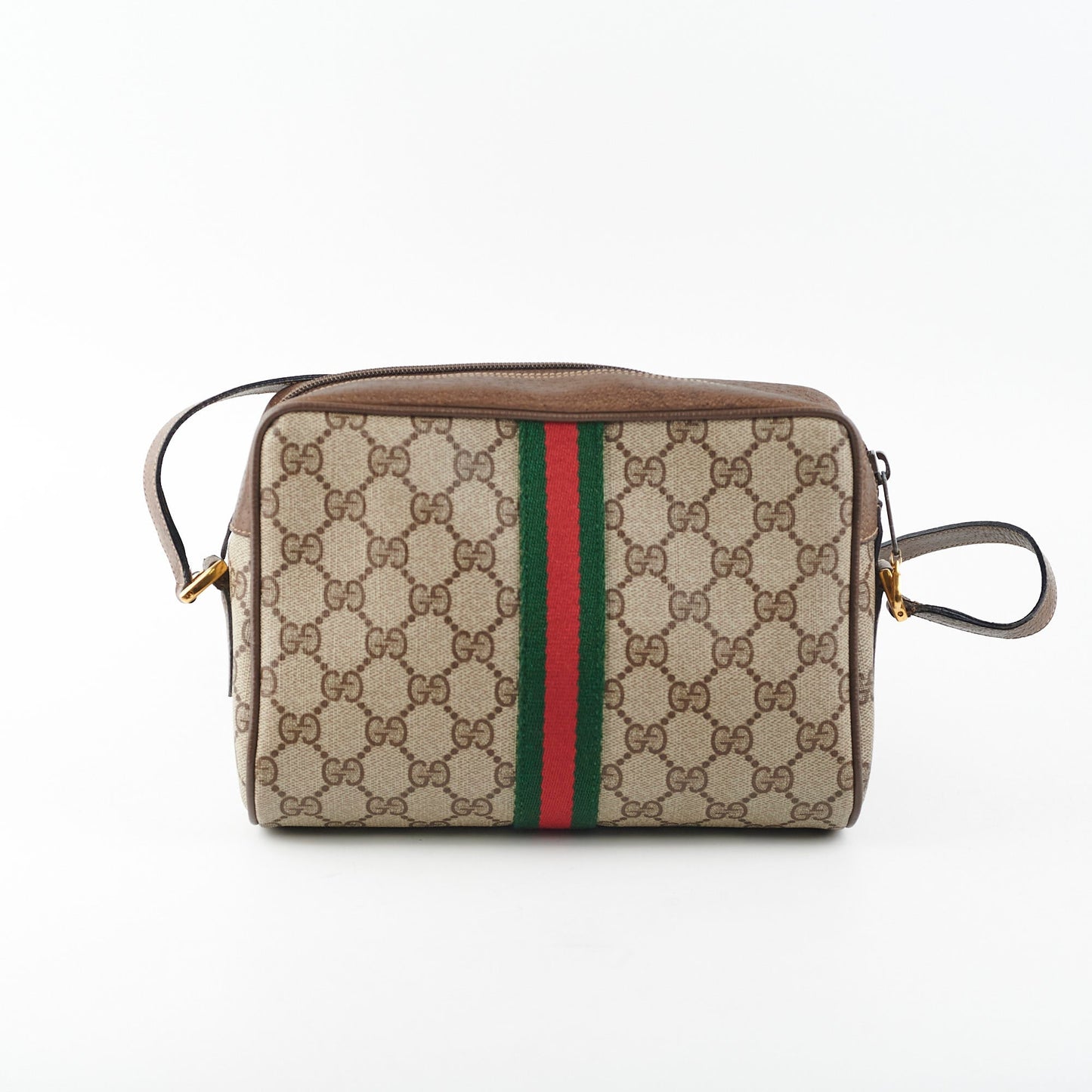 Gucci Monogram Messenger Crossbody Bag