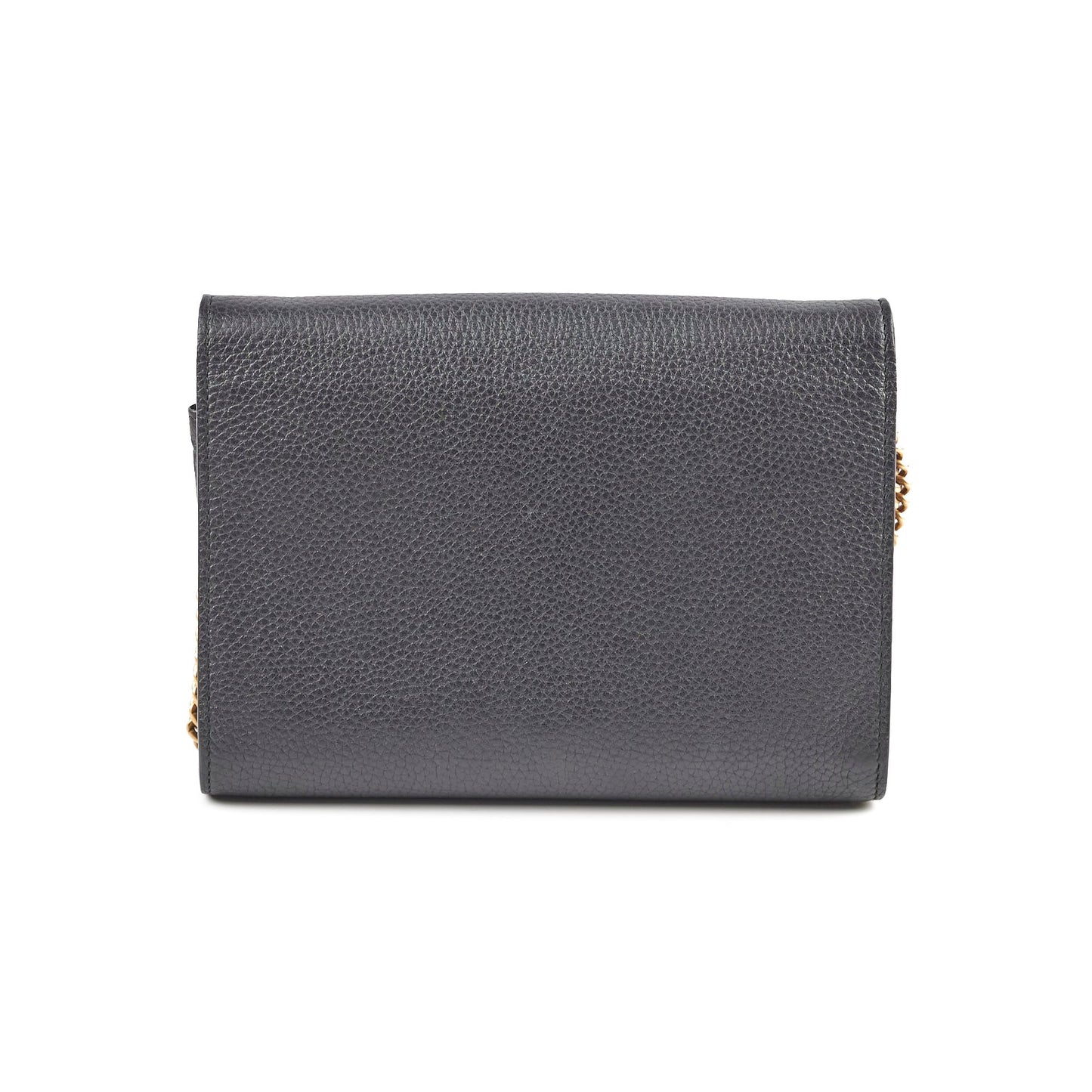 Gucci Marmont Black Leather Wallet On Chain WOC