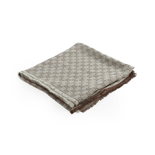 Gucci GG Supreme Scarf Beige