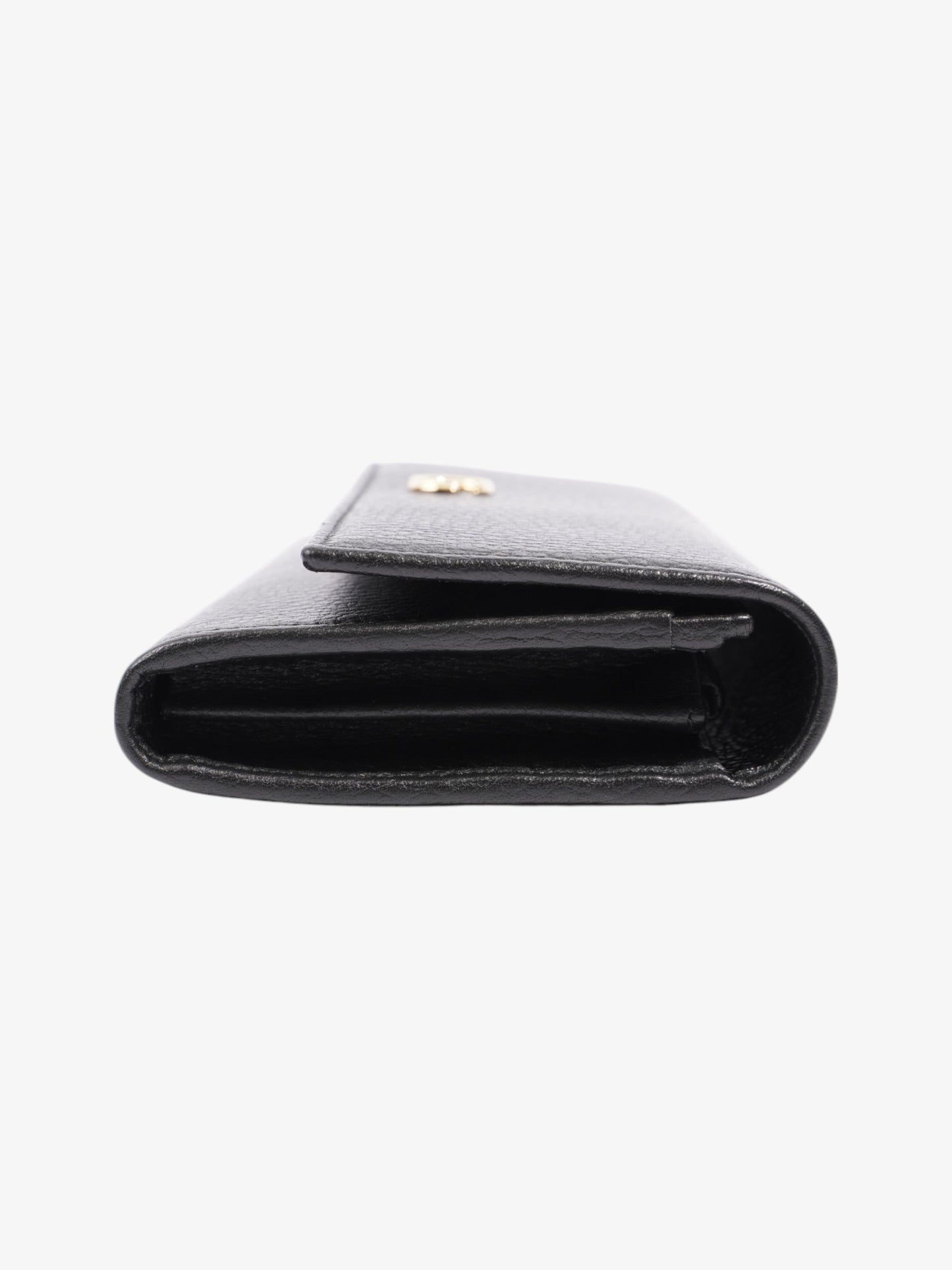Gucci Continental Long Wallet Black Leather