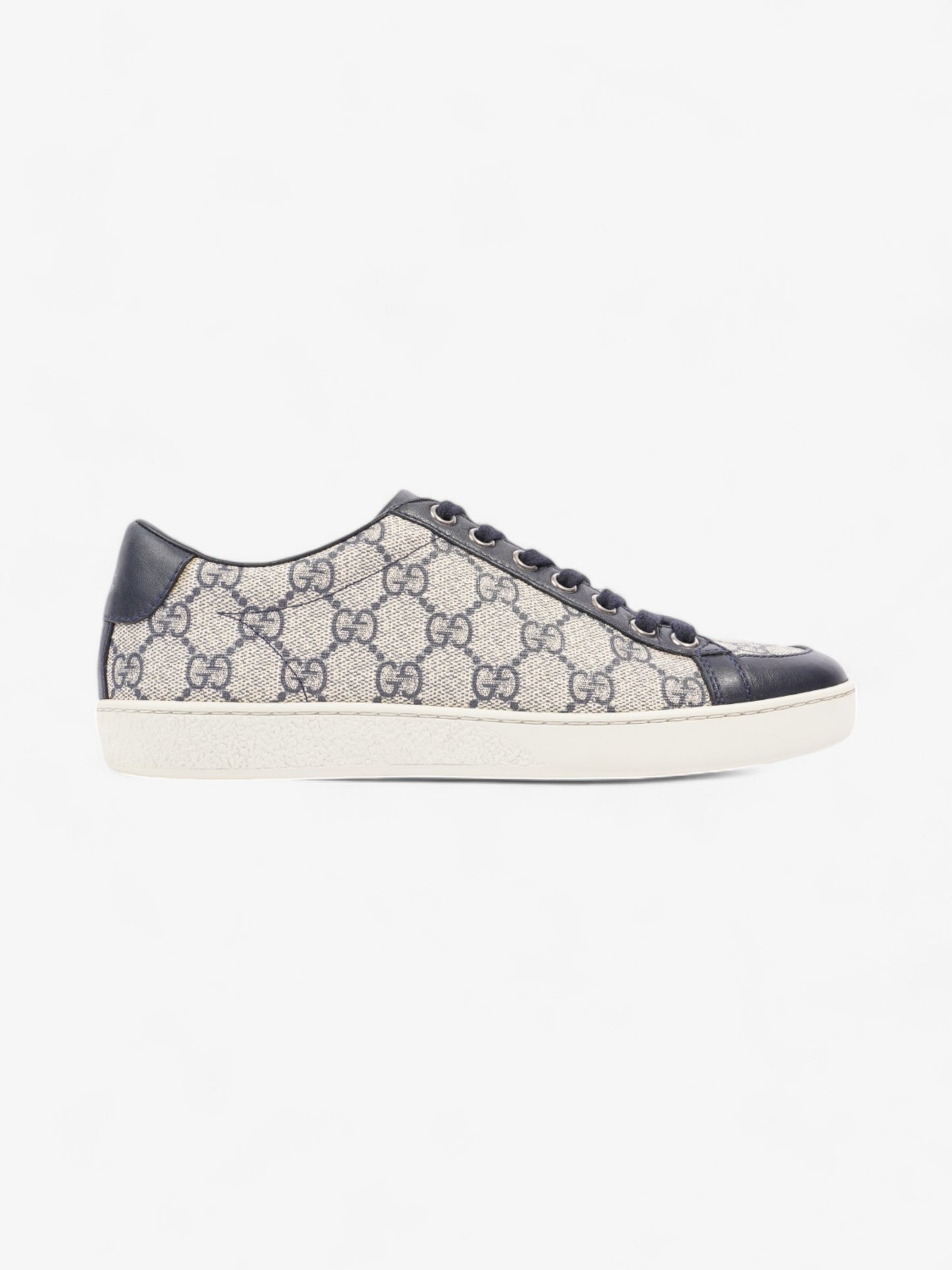 Gucci Brooklyn GG Supreme Sneakers Beige / Navy Canvas EU 36 UK 3