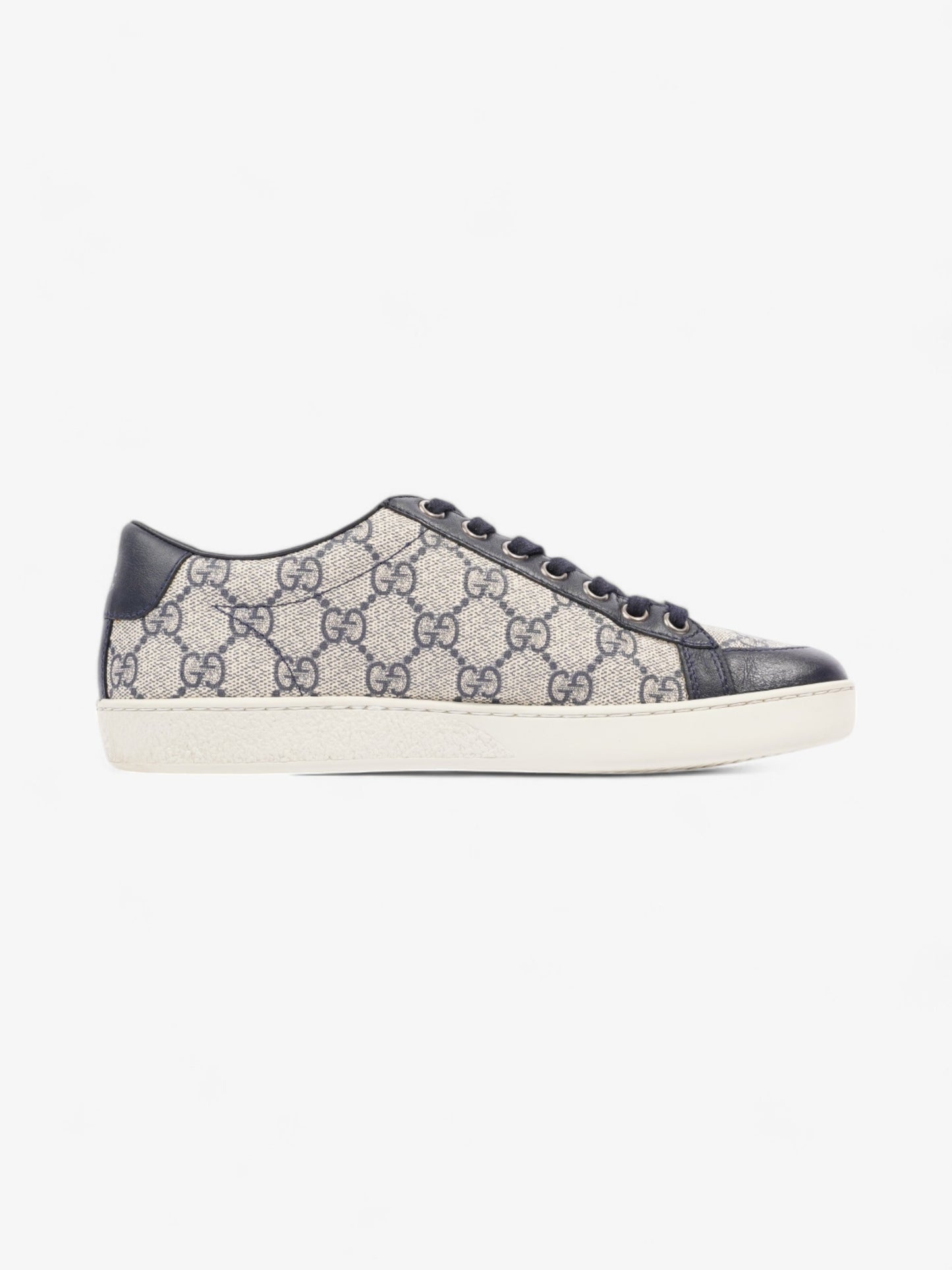 Gucci Brooklyn GG Supreme Sneakers Beige / Navy Canvas EU 36 UK 3