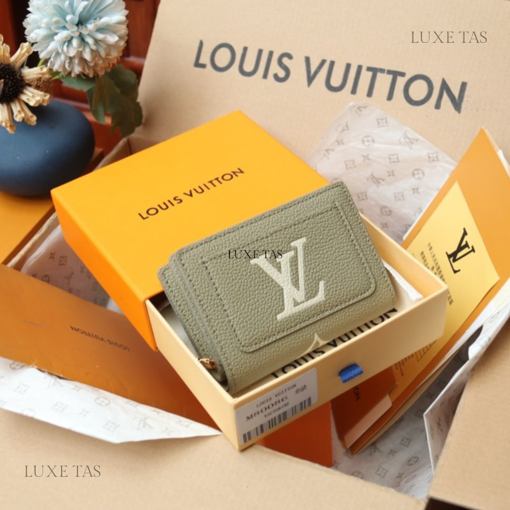 Tourterelle Crème Cléa Wallet Leather Wallet for Women