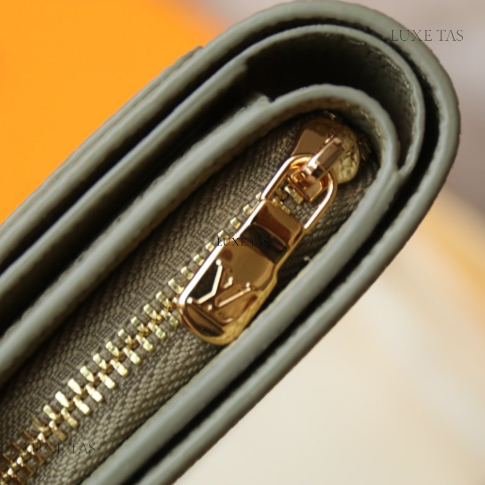 Tourterelle Crème Cléa Wallet Leather Wallet for Women