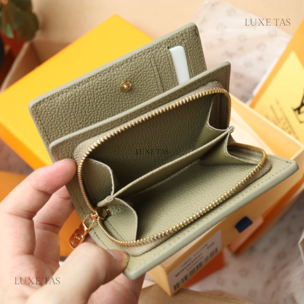Tourterelle Crème Cléa Wallet Leather Wallet for Women