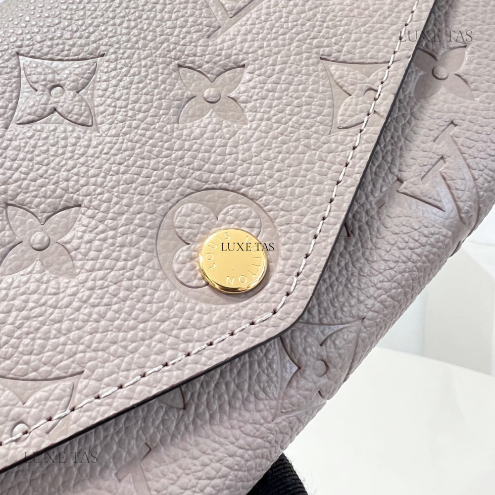 Tourterelle Monogram Empreinte Leather Sarah Wallet Leather Wallet for Women