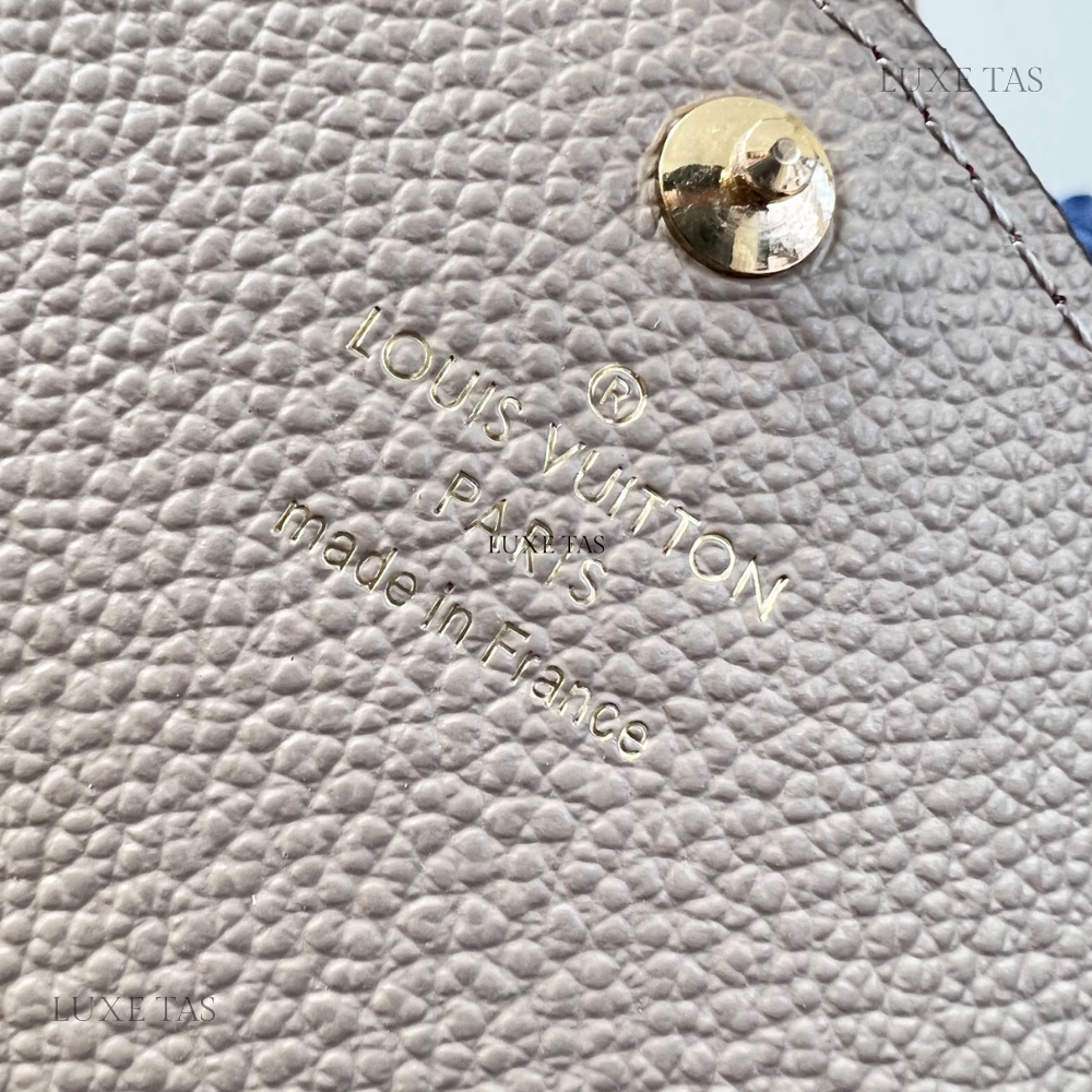 Tourterelle Monogram Empreinte Leather Sarah Wallet Leather Wallet for Women