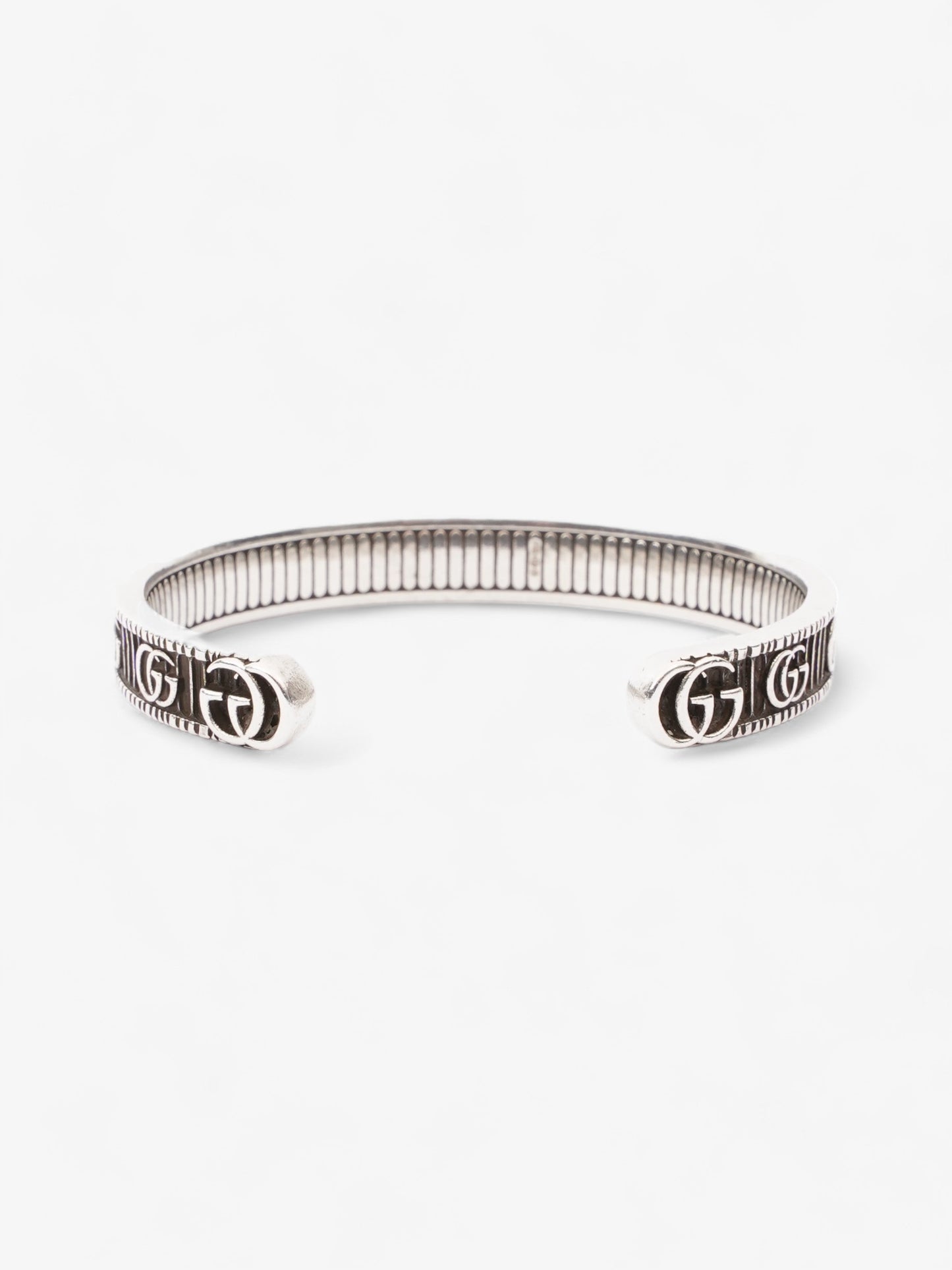 Gucci Double G Bracelet Silver Silver Sterling 17