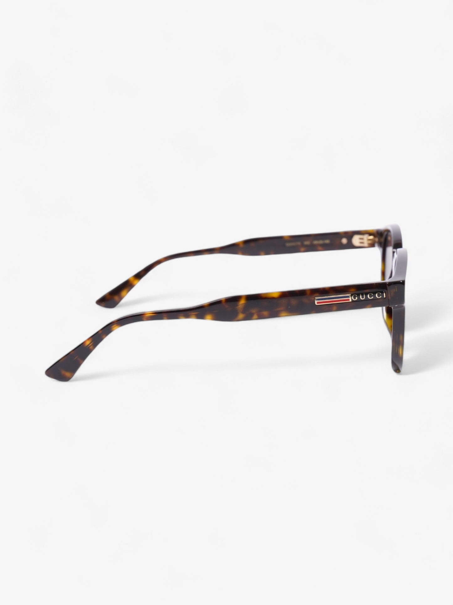 Gucci Round Sunglasses Dark Tortoise Acetate 145mm