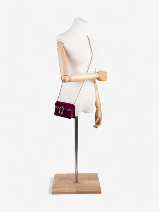 Gucci Dionysus Magneta Velvet Super Mini