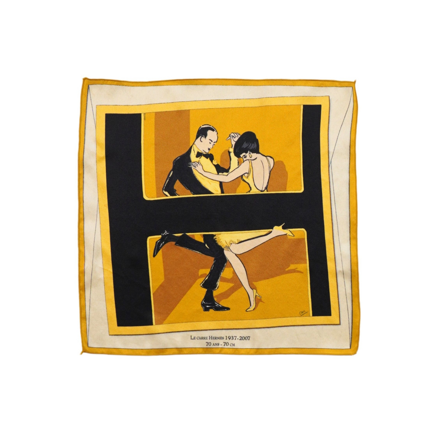 Hermes 'Swinging Saint Germaine' Handkerchief Scarf