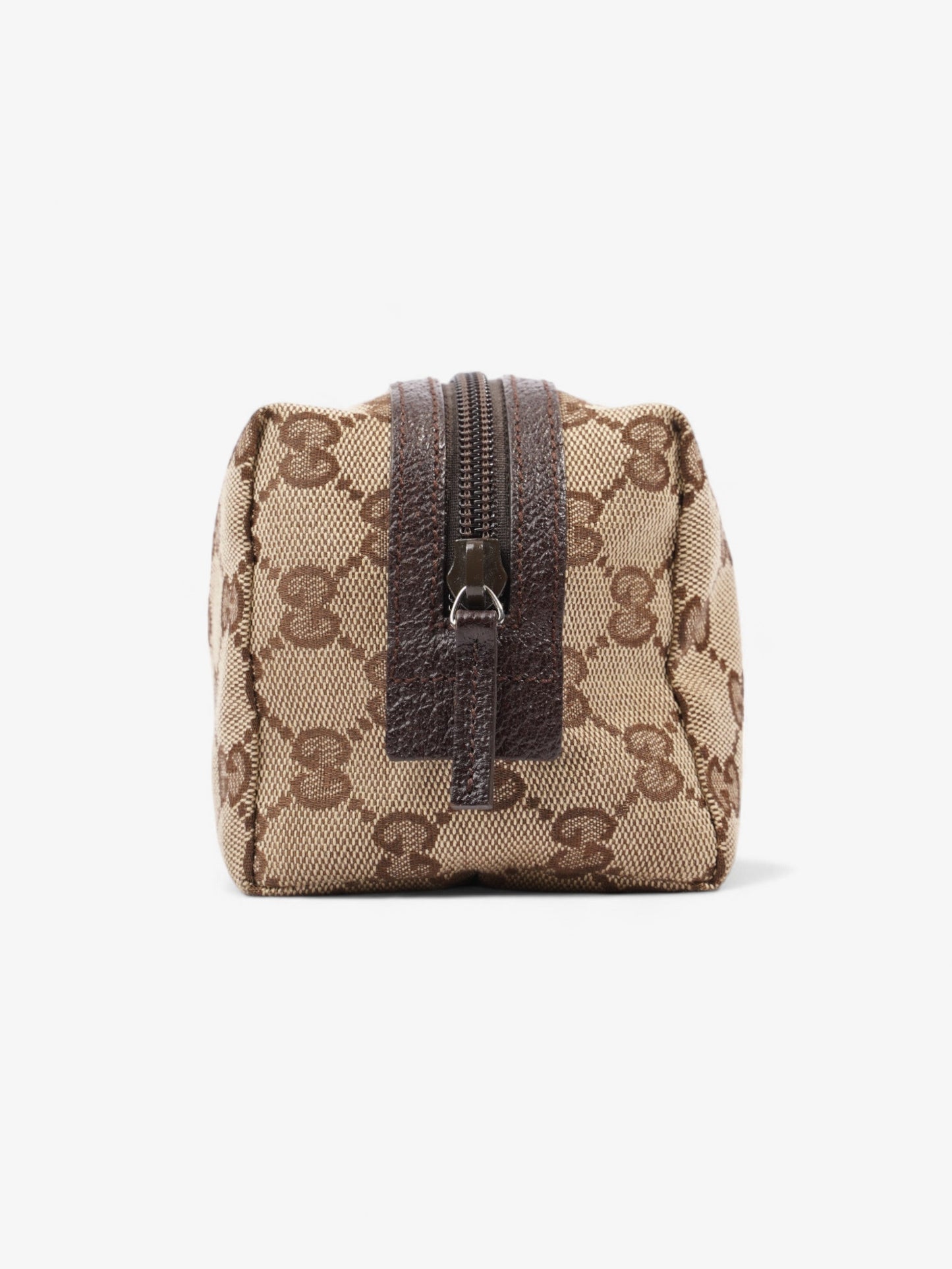 Gucci Cosmetic Pouch Beige And Ebony GG Supreme Canvas