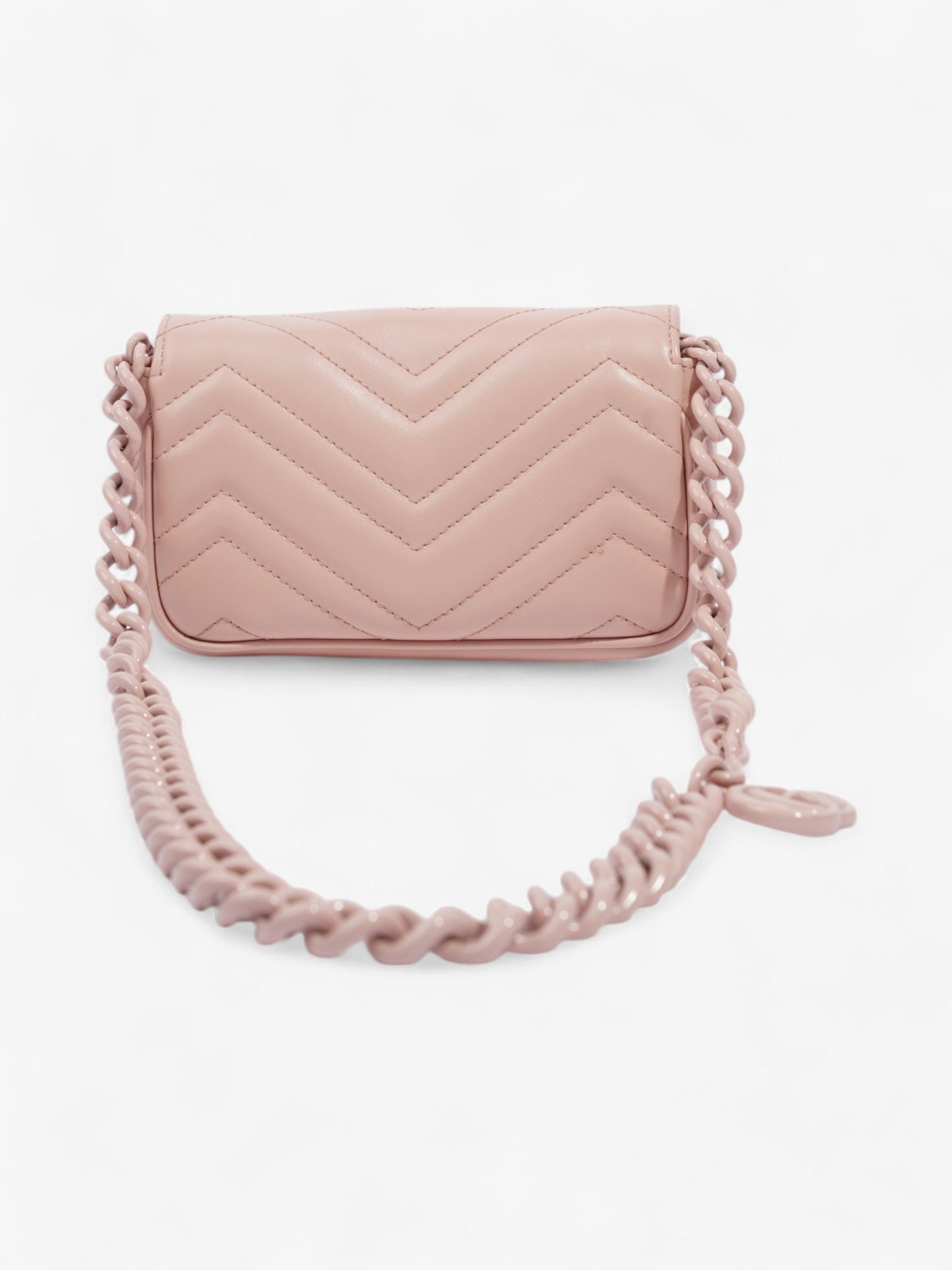 Gucci GG Marmont Belt Bag Baby Pink Matelasse Leather
