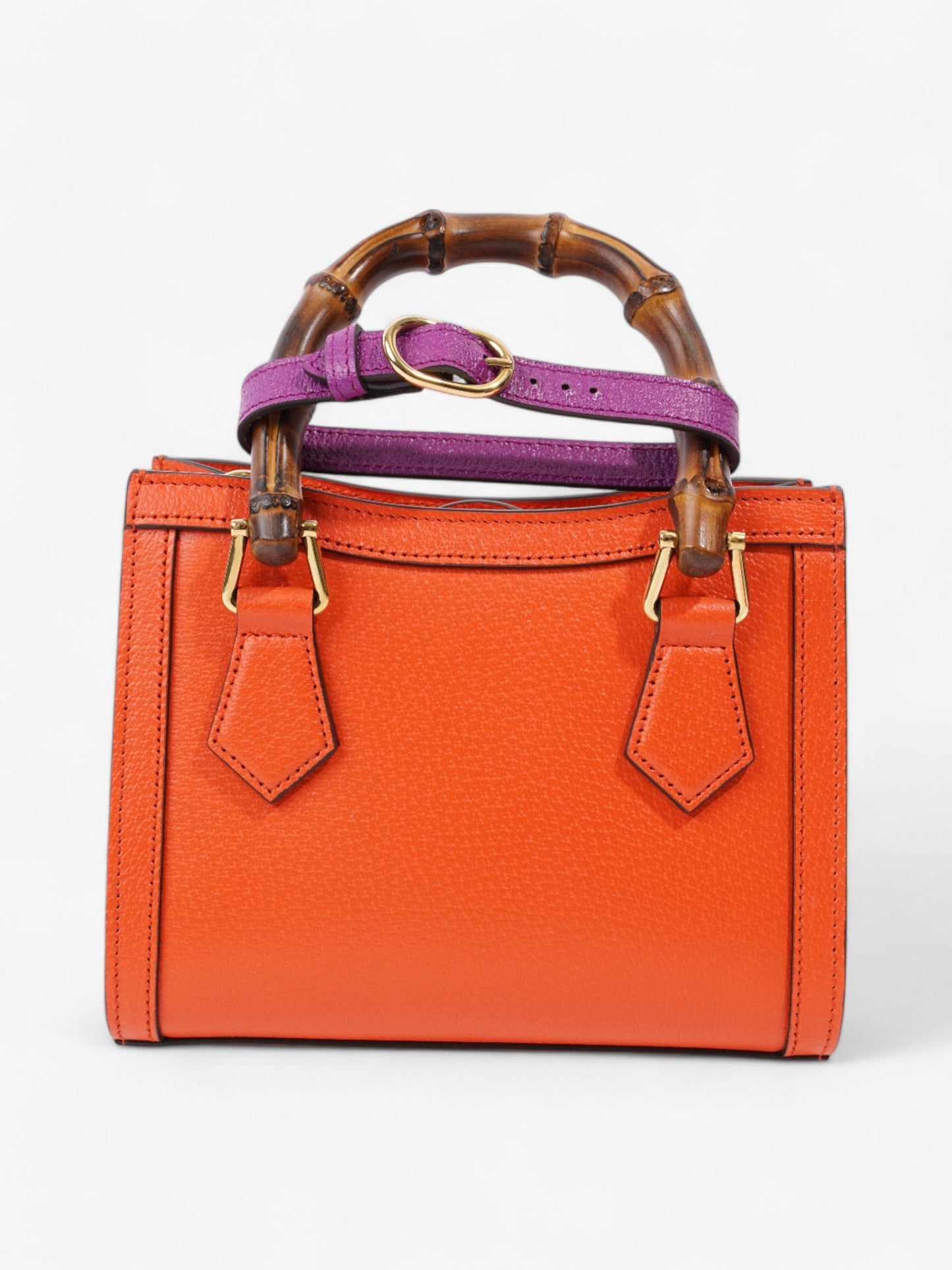 Gucci Diana Tote Orange Leather Mini