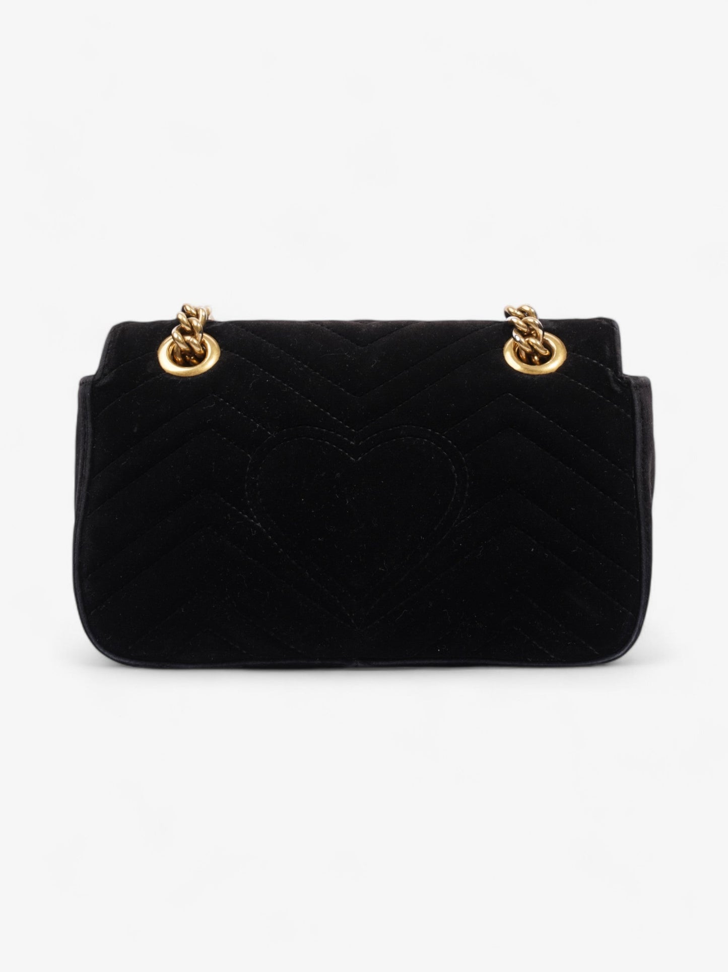 Gucci Marmont Flap Black Velvet Mini