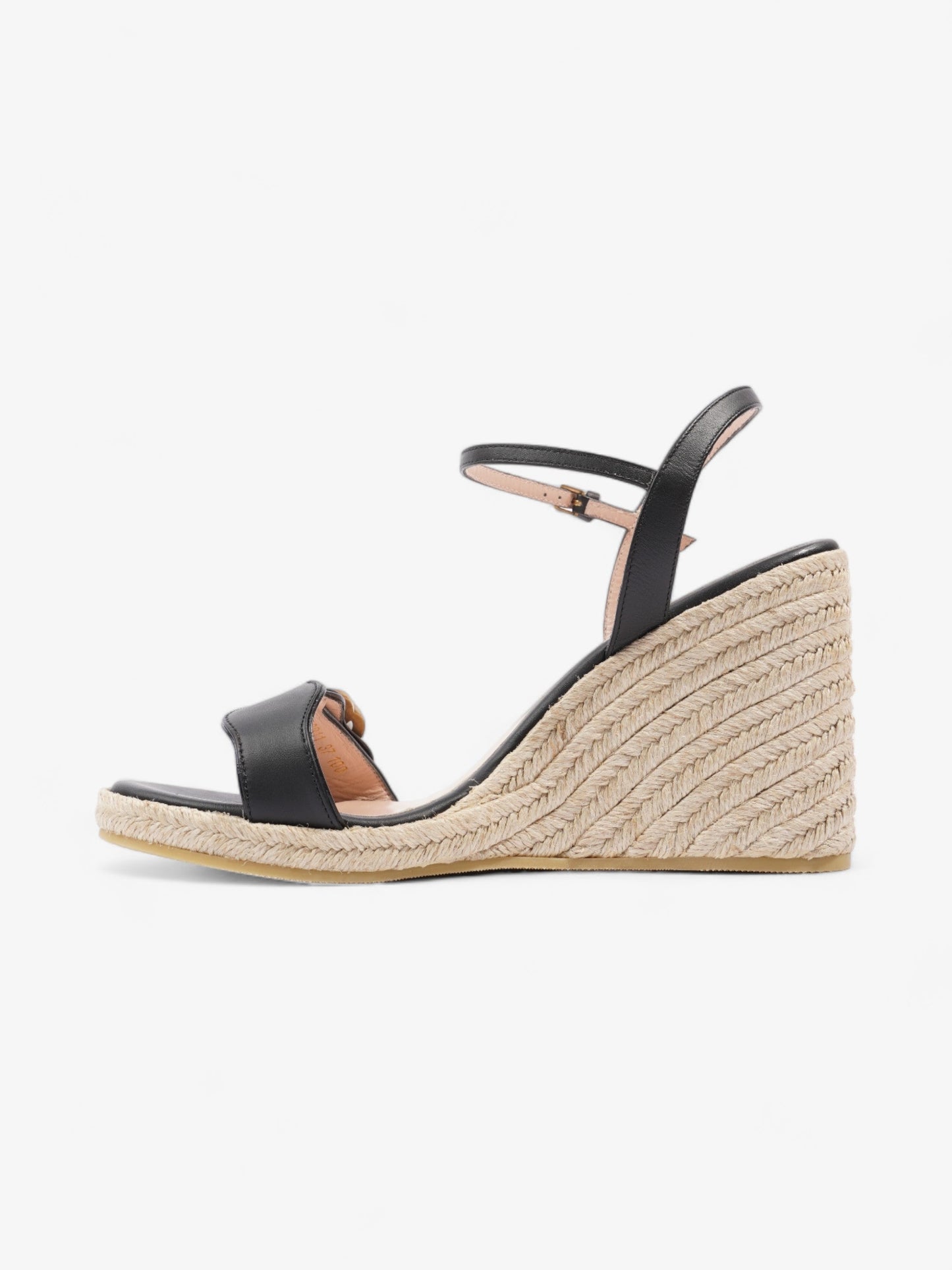 Gucci Platform Espadrille 95mm Black / Cord Leather EU 37 UK 4