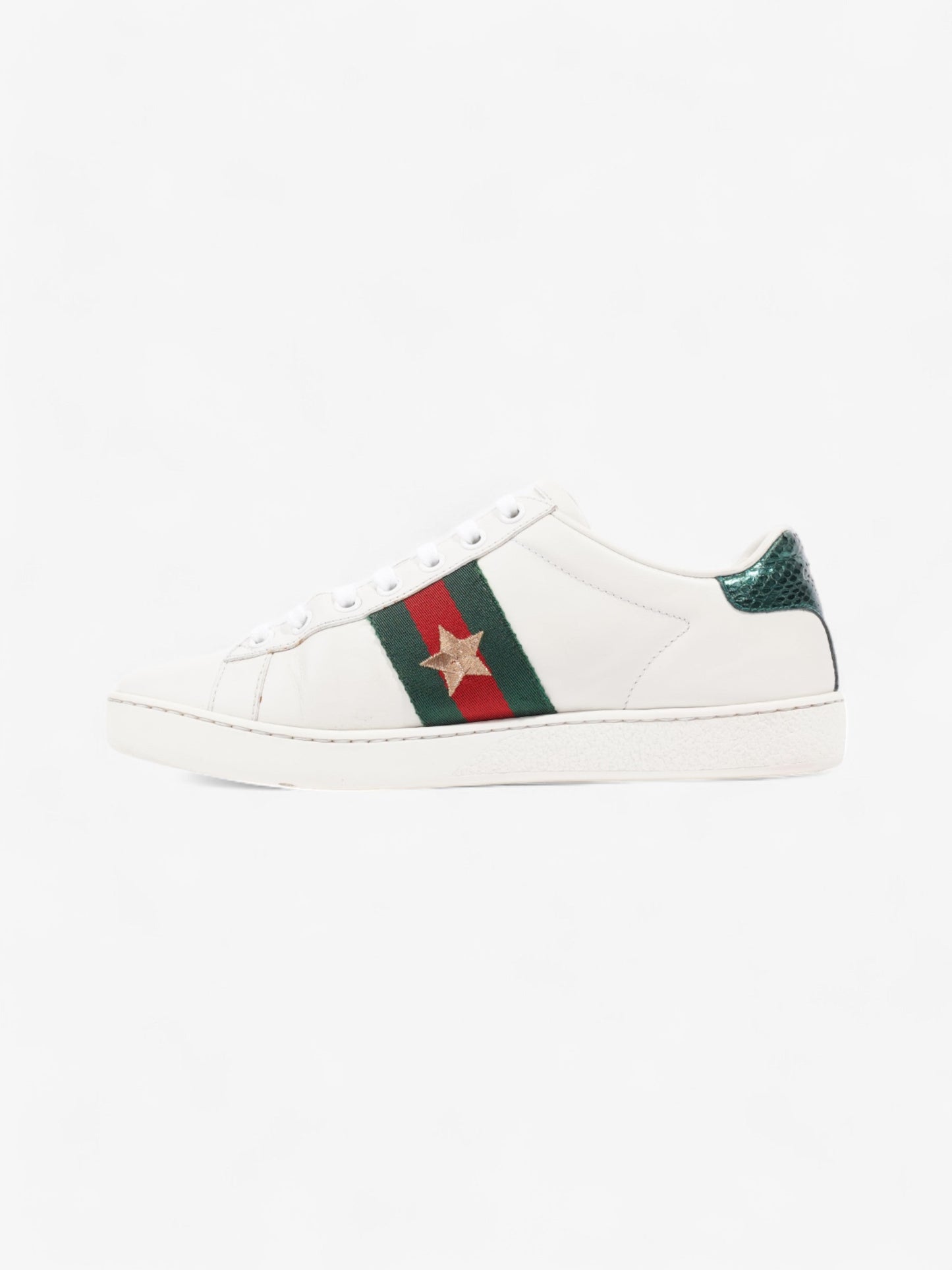 Gucci Ace Embroidered Sneakers White / Red / Green Leather EU 35.5 UK 2.5