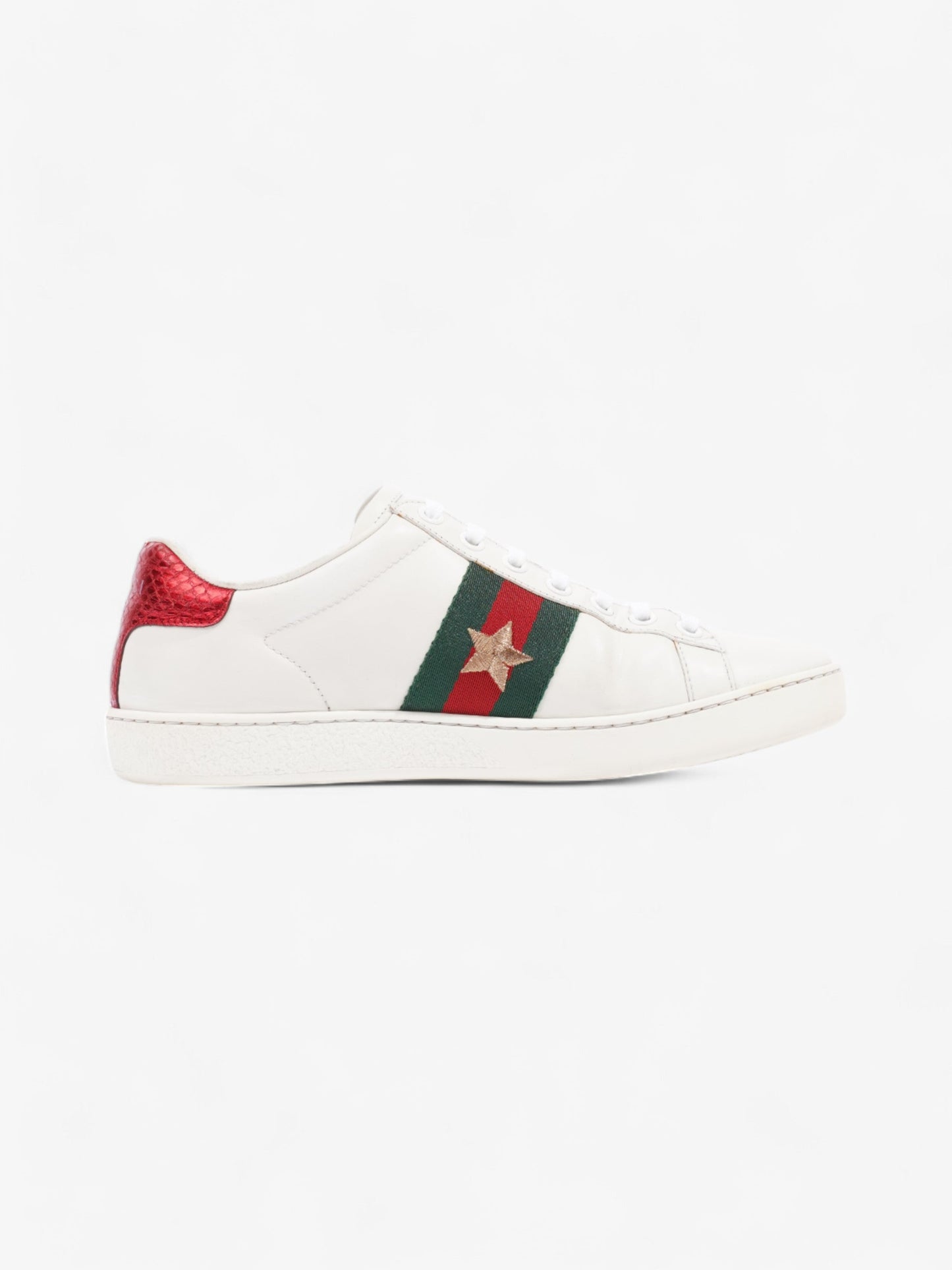 Gucci Ace Embroidered Sneakers White / Red / Green Leather EU 35.5 UK 2.5