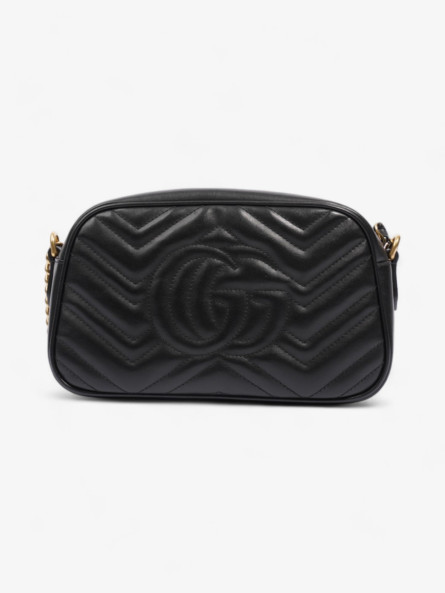 Gucci GG Marmont Black Matelasse Leather Small