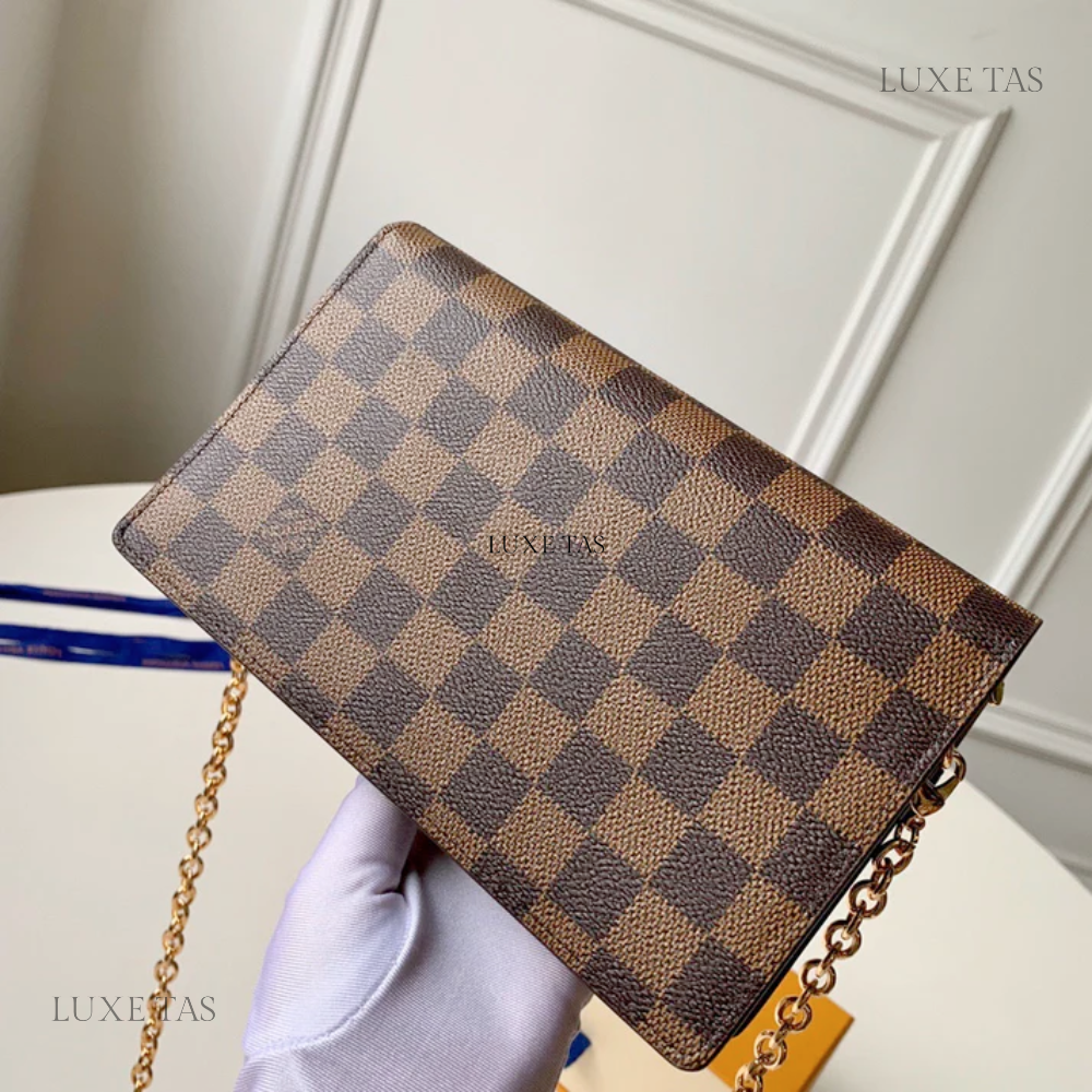 Vavin PM Damier Ebene Leather Crossbody Bag for Women