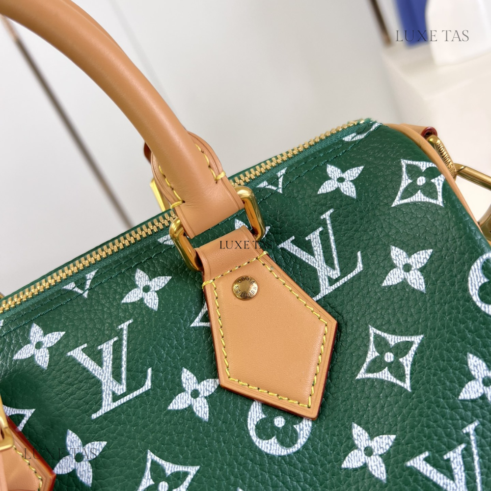 Vert Speedy P9 Bandoulière 25 Leather Crossbody Bag for Women