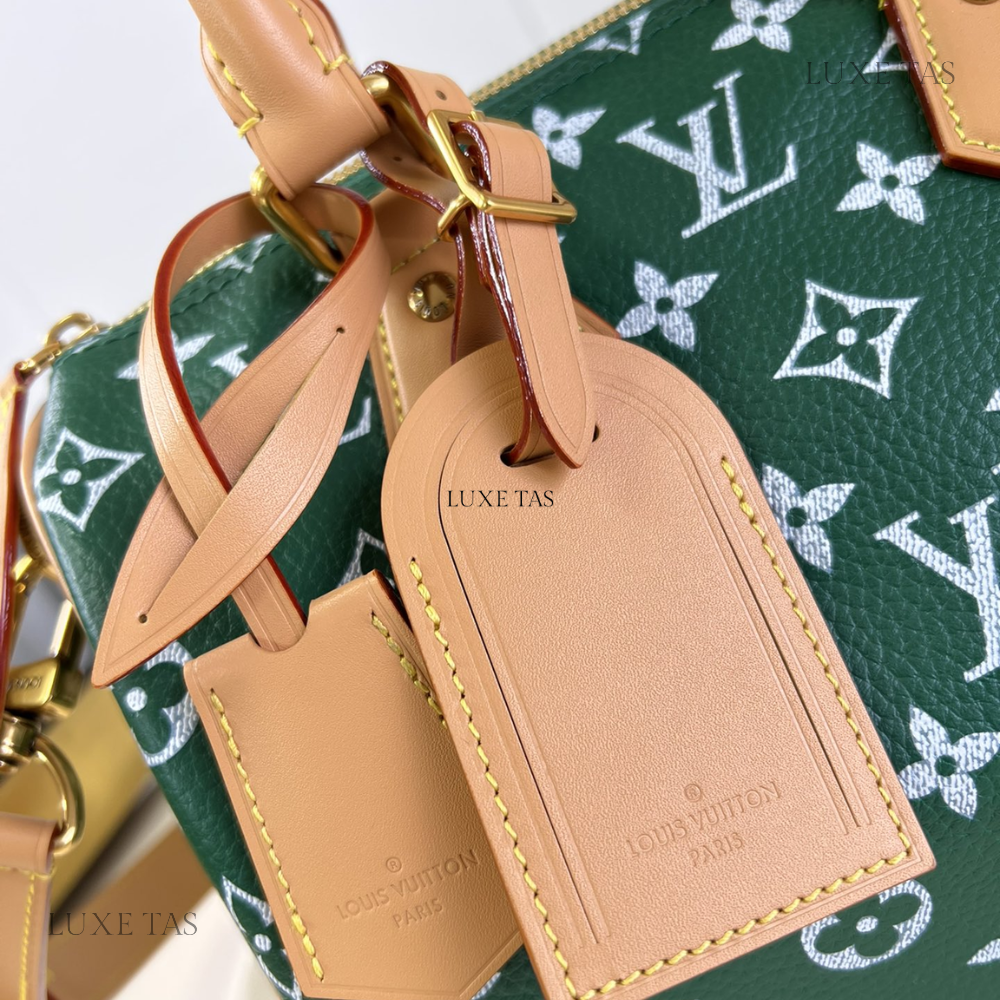 Vert Speedy P9 Bandoulière 25 Leather Crossbody Bag for Women