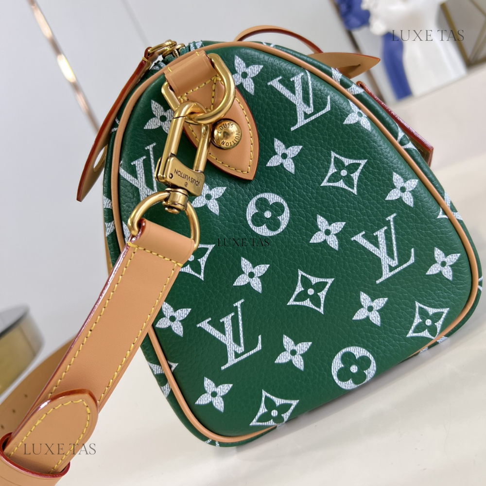 Vert Speedy P9 Bandoulière 25 Leather Crossbody Bag for Women