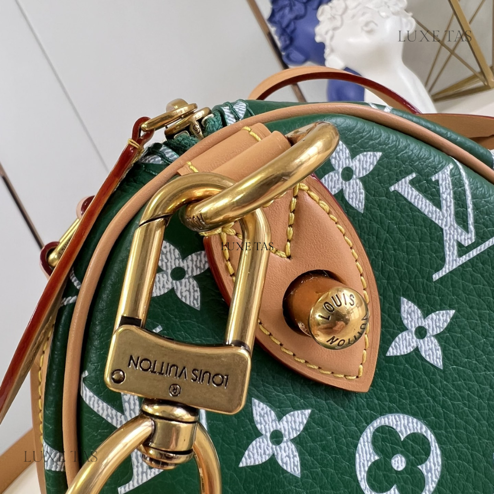 Vert Speedy P9 Bandoulière 25 Leather Crossbody Bag for Women