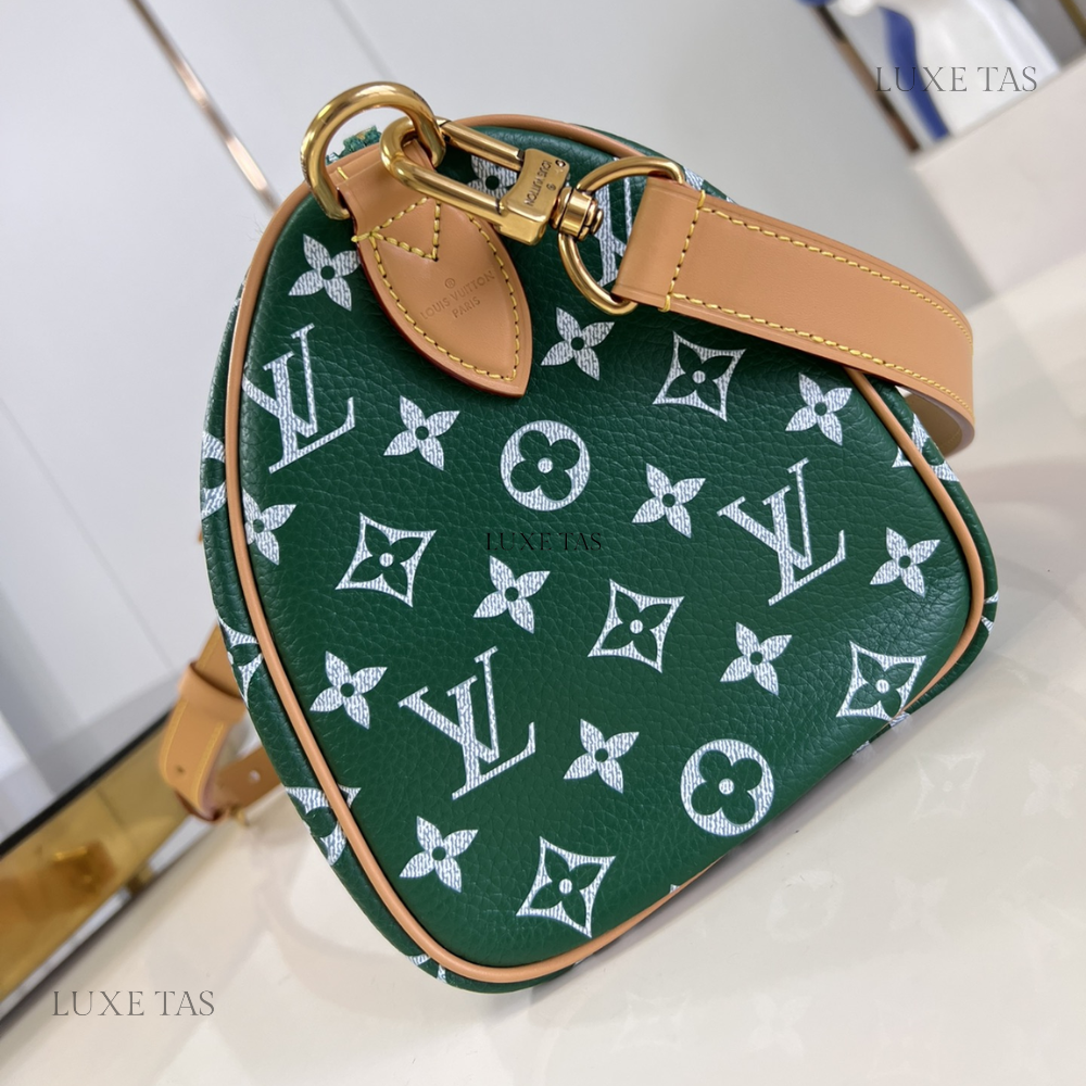 Vert Speedy P9 Bandoulière 25 Leather Crossbody Bag for Women