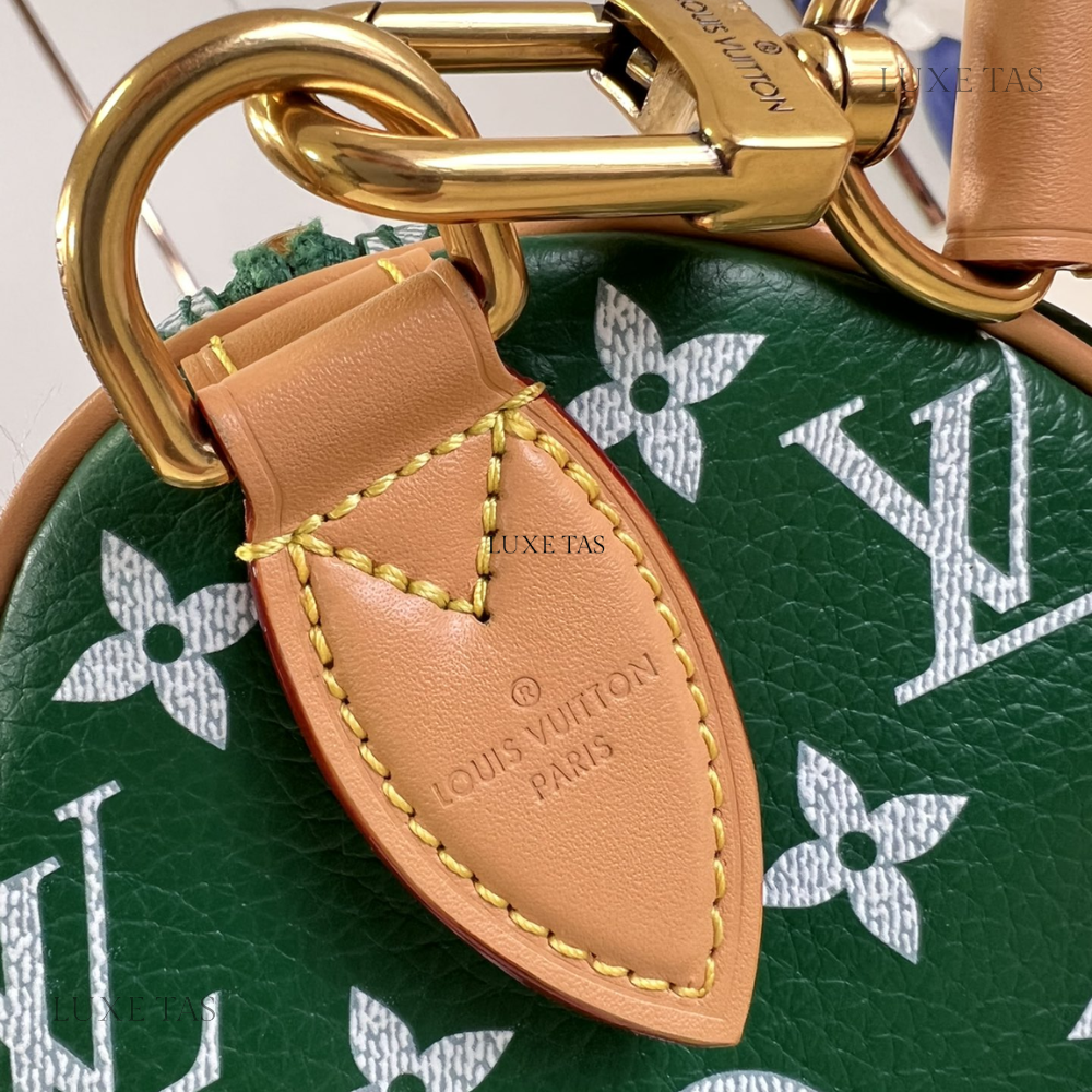 Vert Speedy P9 Bandoulière 25 Leather Crossbody Bag for Women